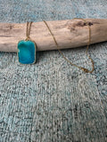 Aqua Mist Gold Necklace