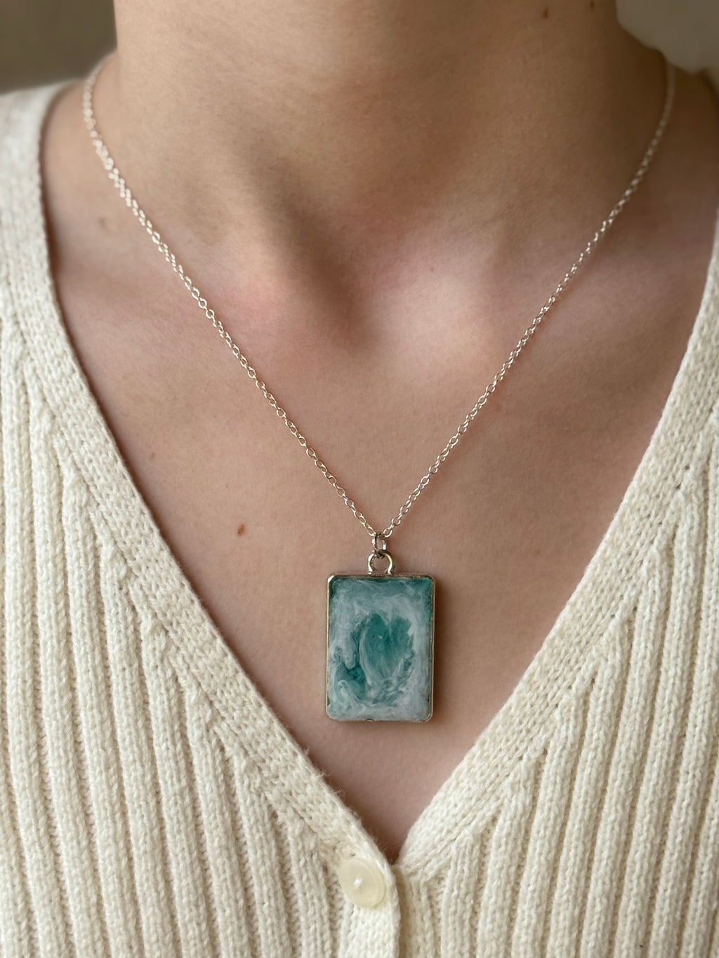 Icy Waters Silver Necklace