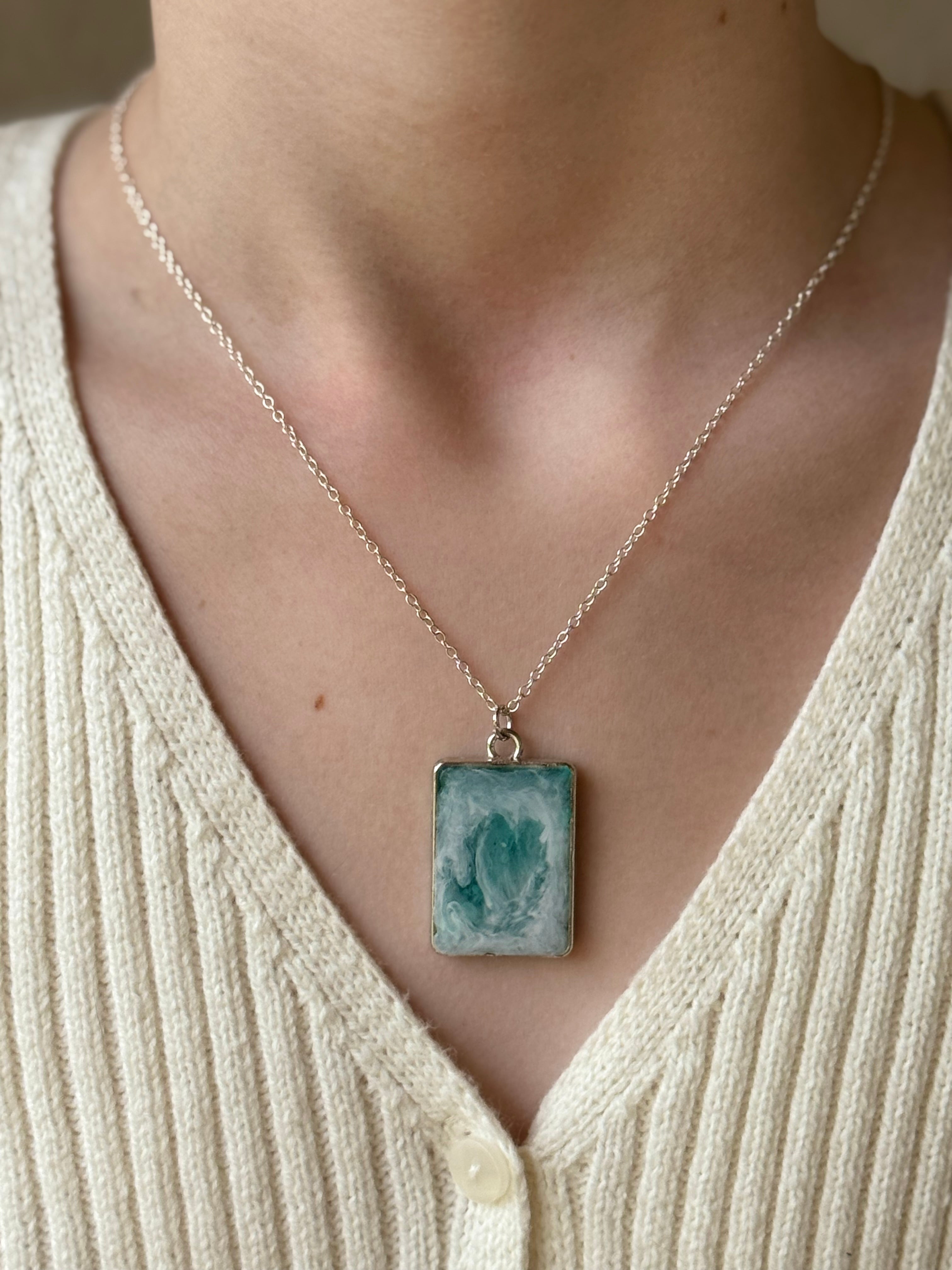 Icy Waters Silver Necklace