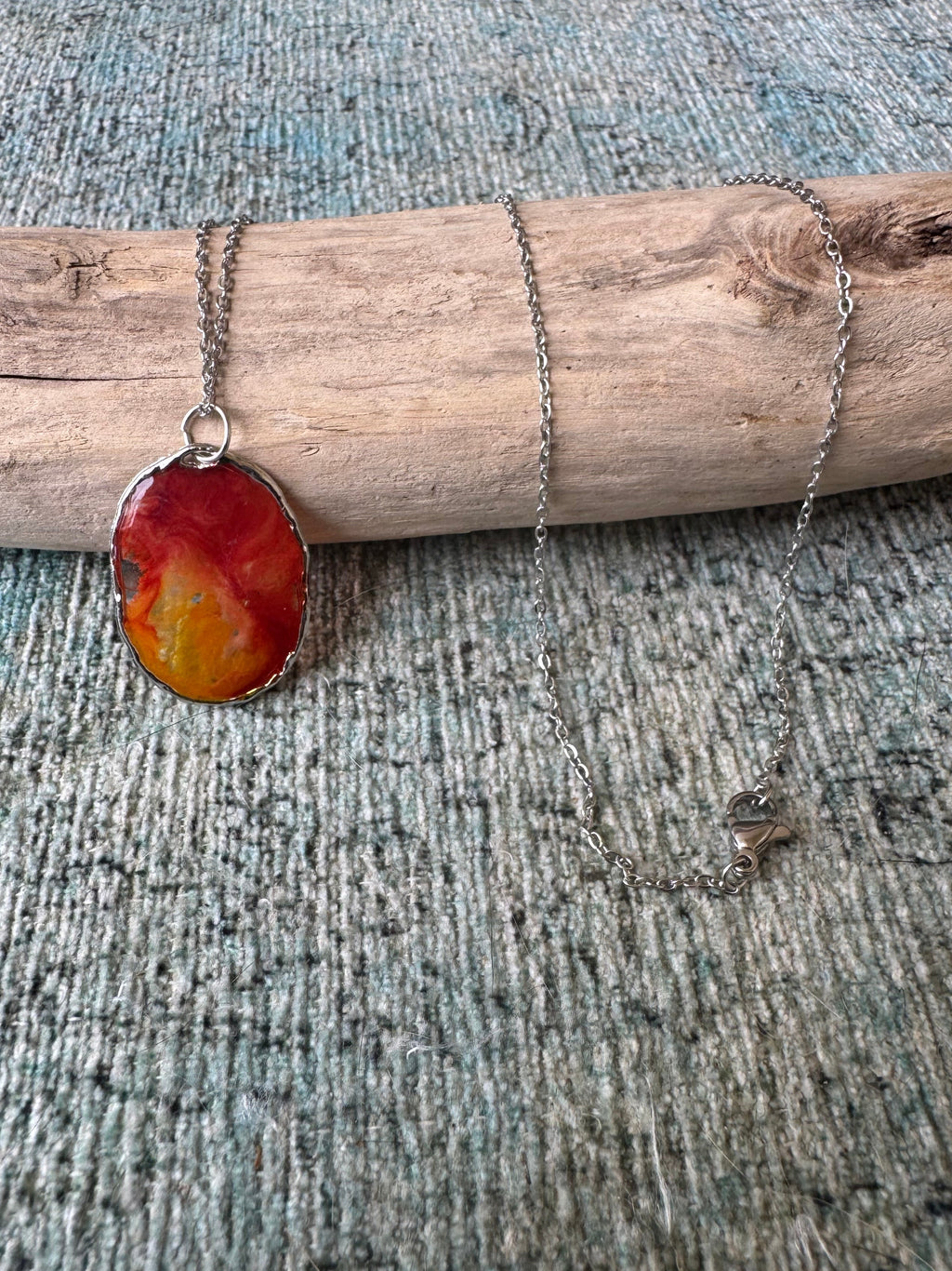 Eternal Flame Silver Necklace