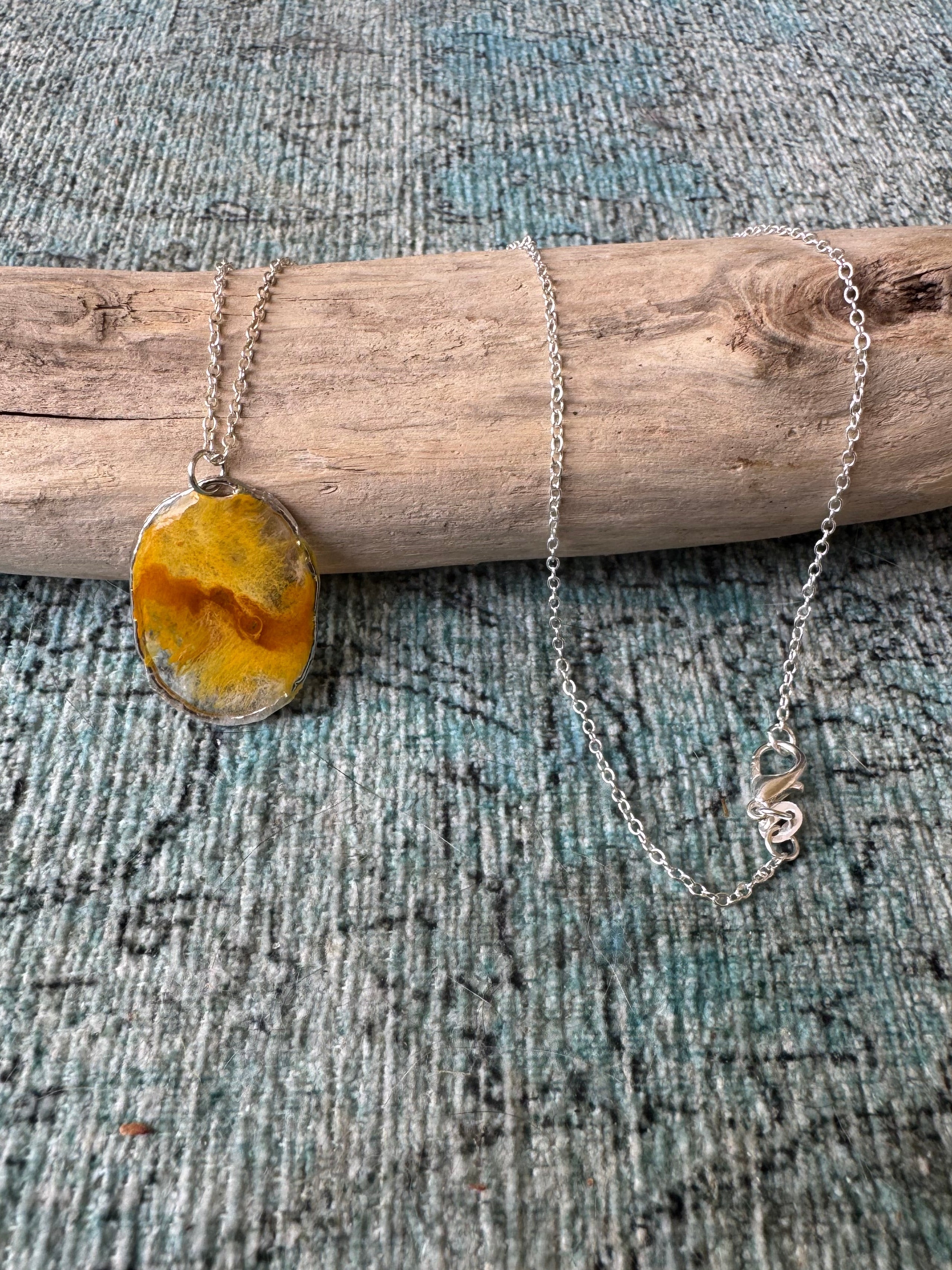 Honey Sun Silver Necklace