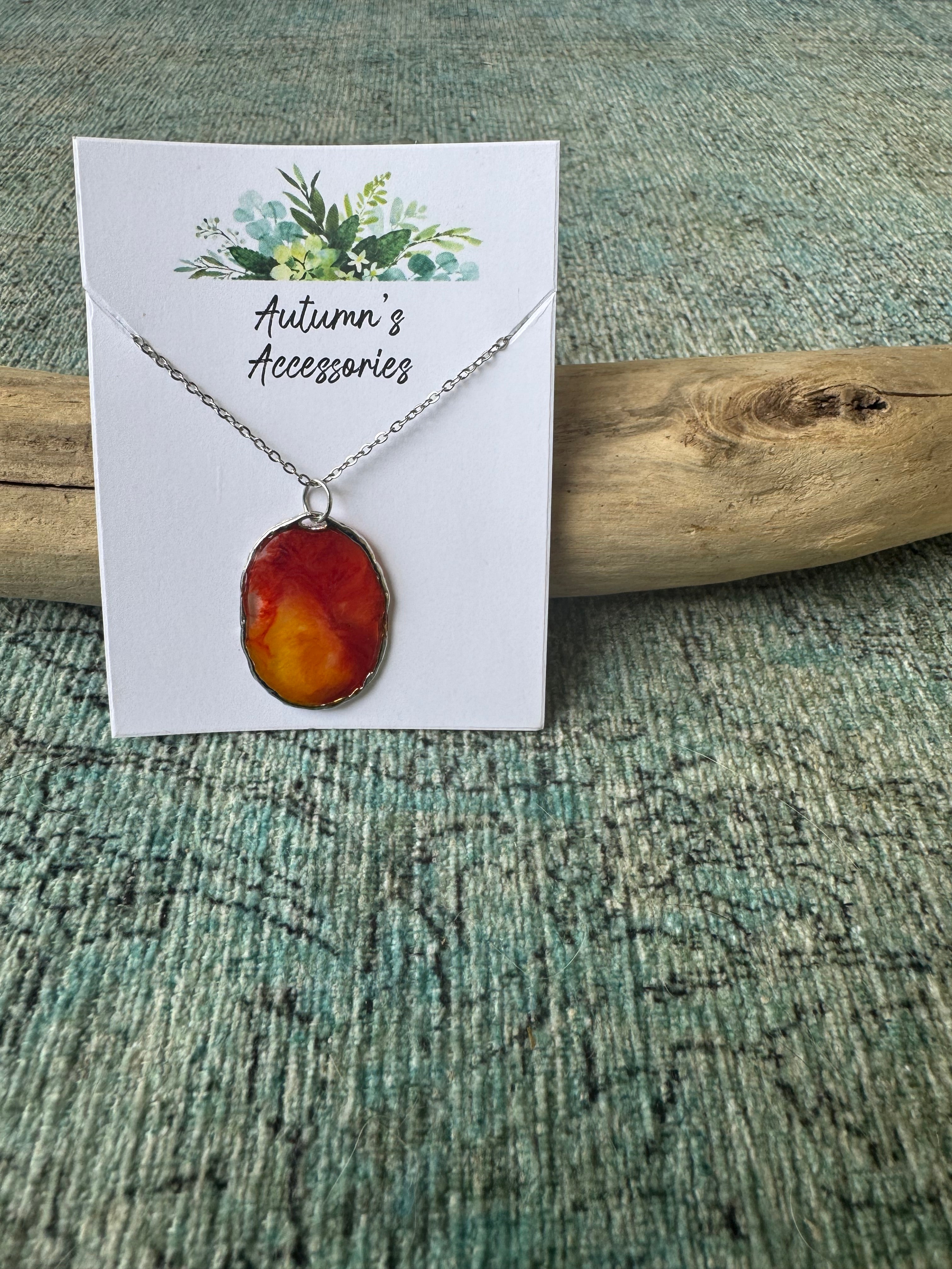 Eternal Flame Silver Necklace