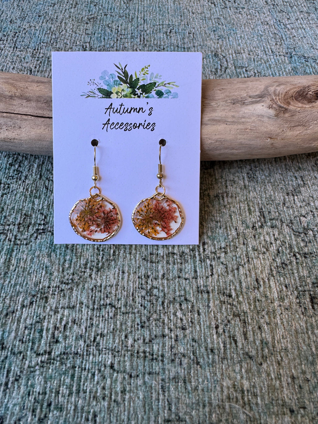 Harvest Tumbleweed Gold Earrings