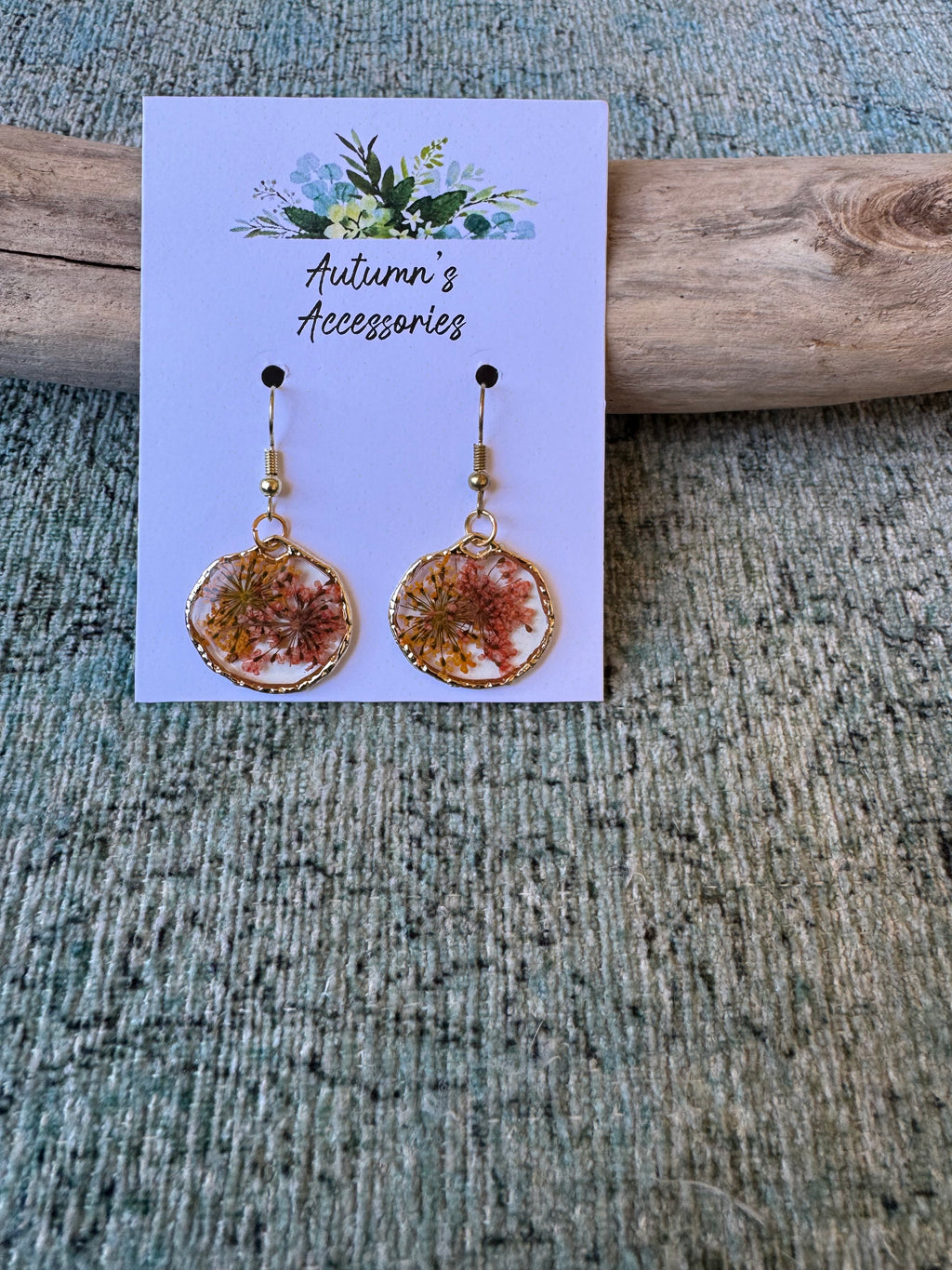 Harvest Tumbleweed Gold Earrings
