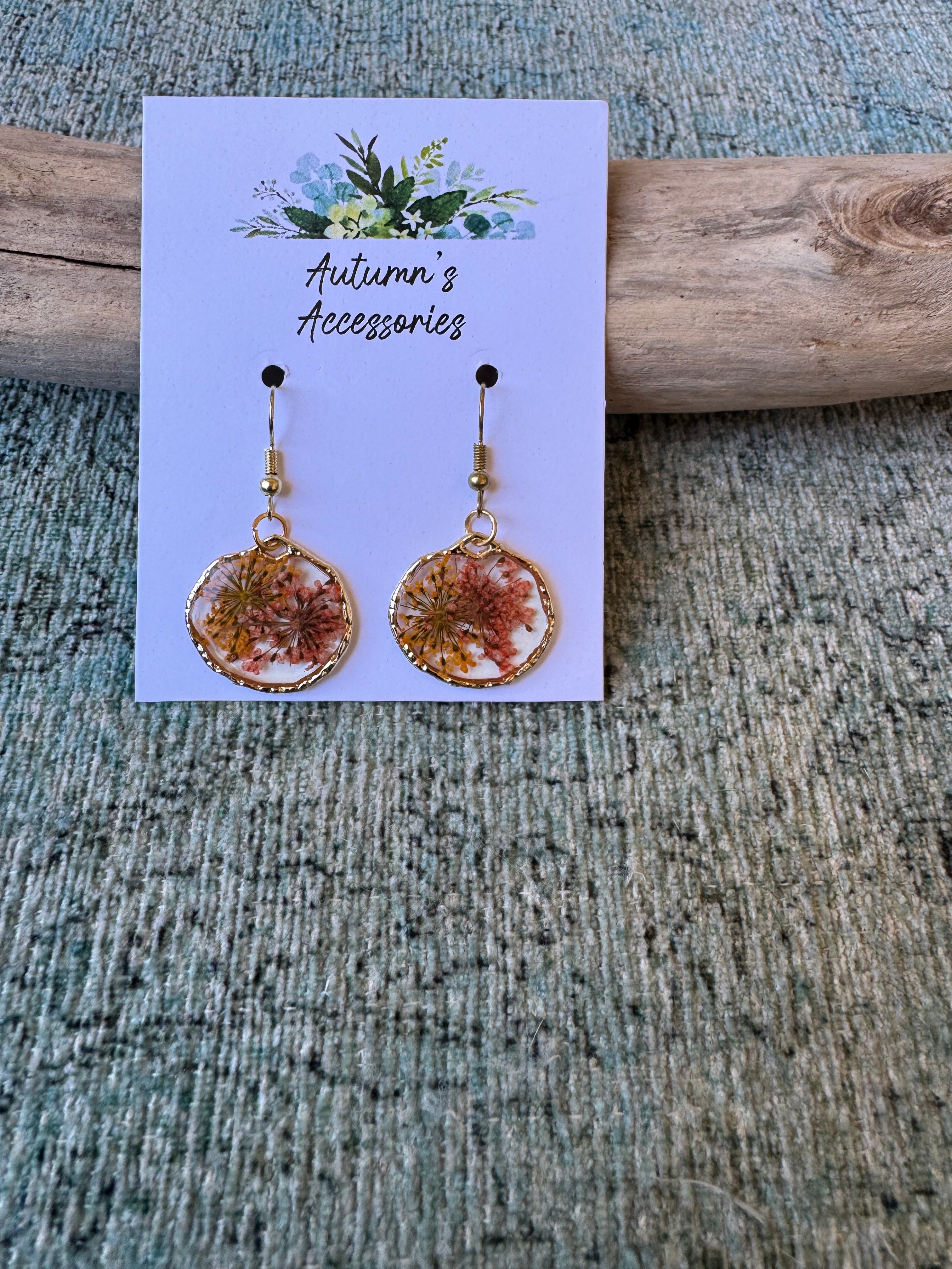 Harvest Tumbleweed Gold Earrings
