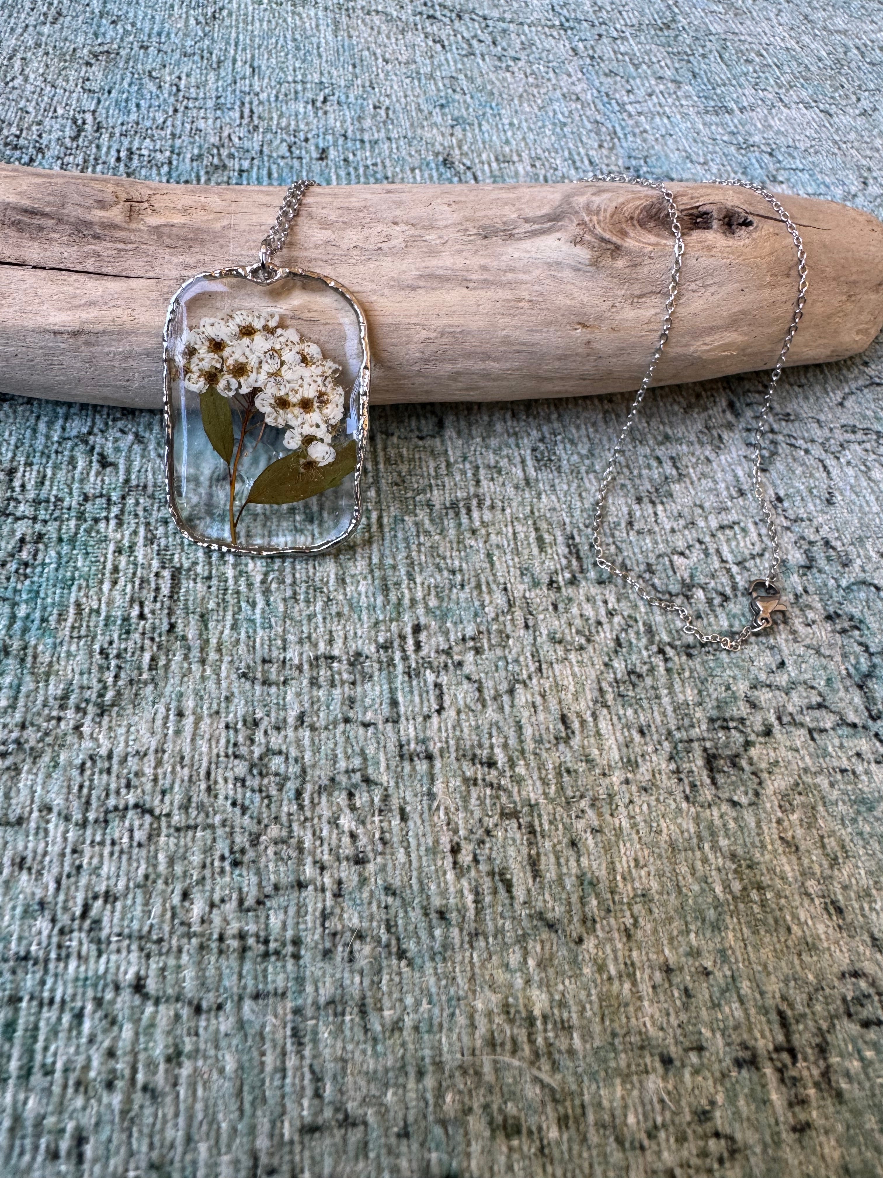 Wind Blown Silver Necklace