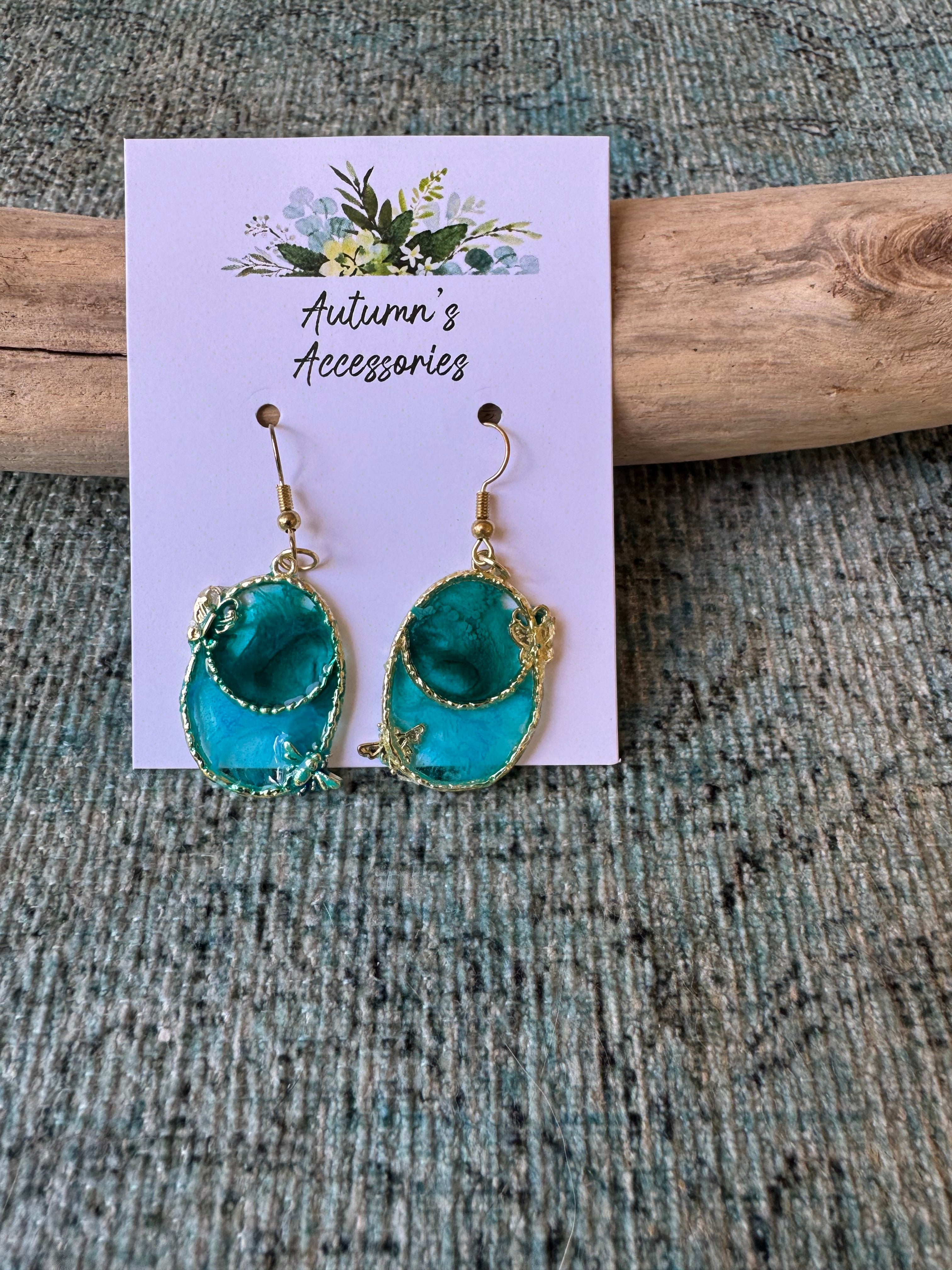 Butterfly Sky Gold Earrings