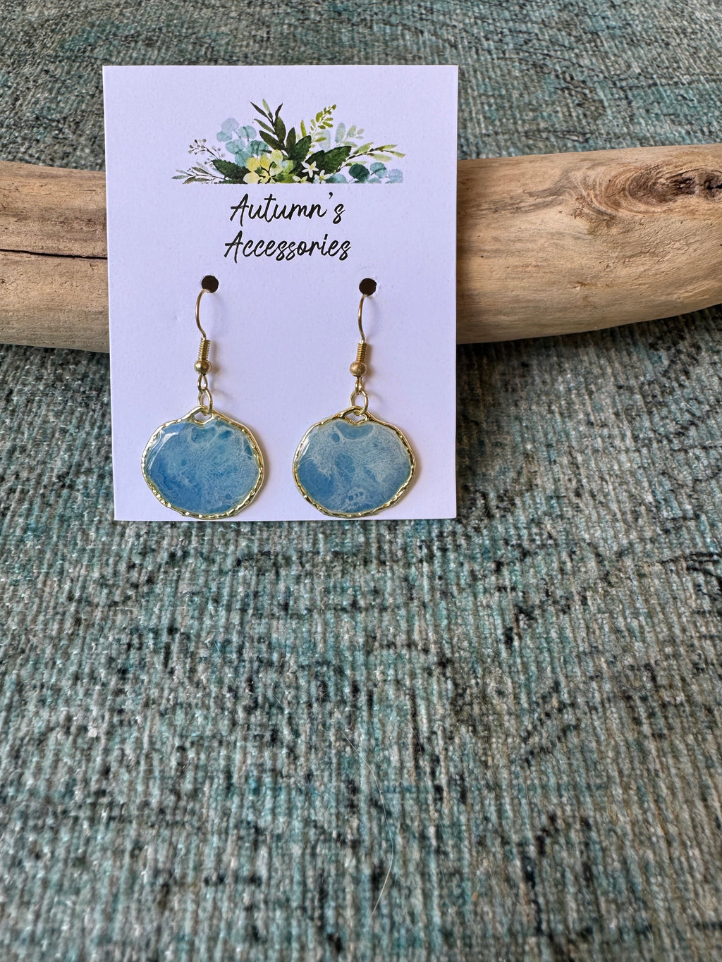 Moody Waves Gold Earrings