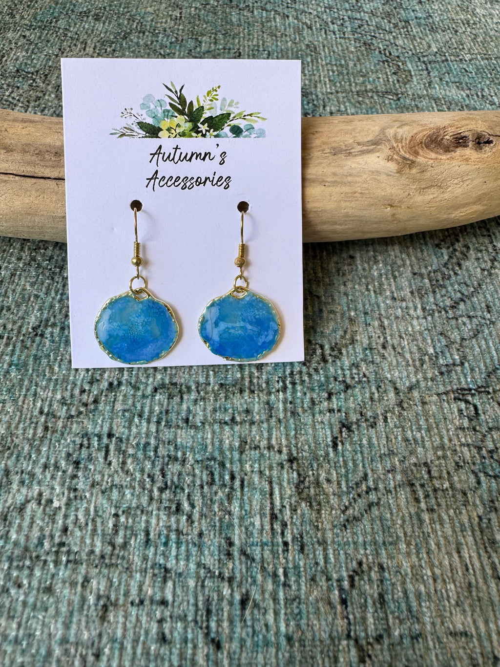 Moody Waves Gold Earrings