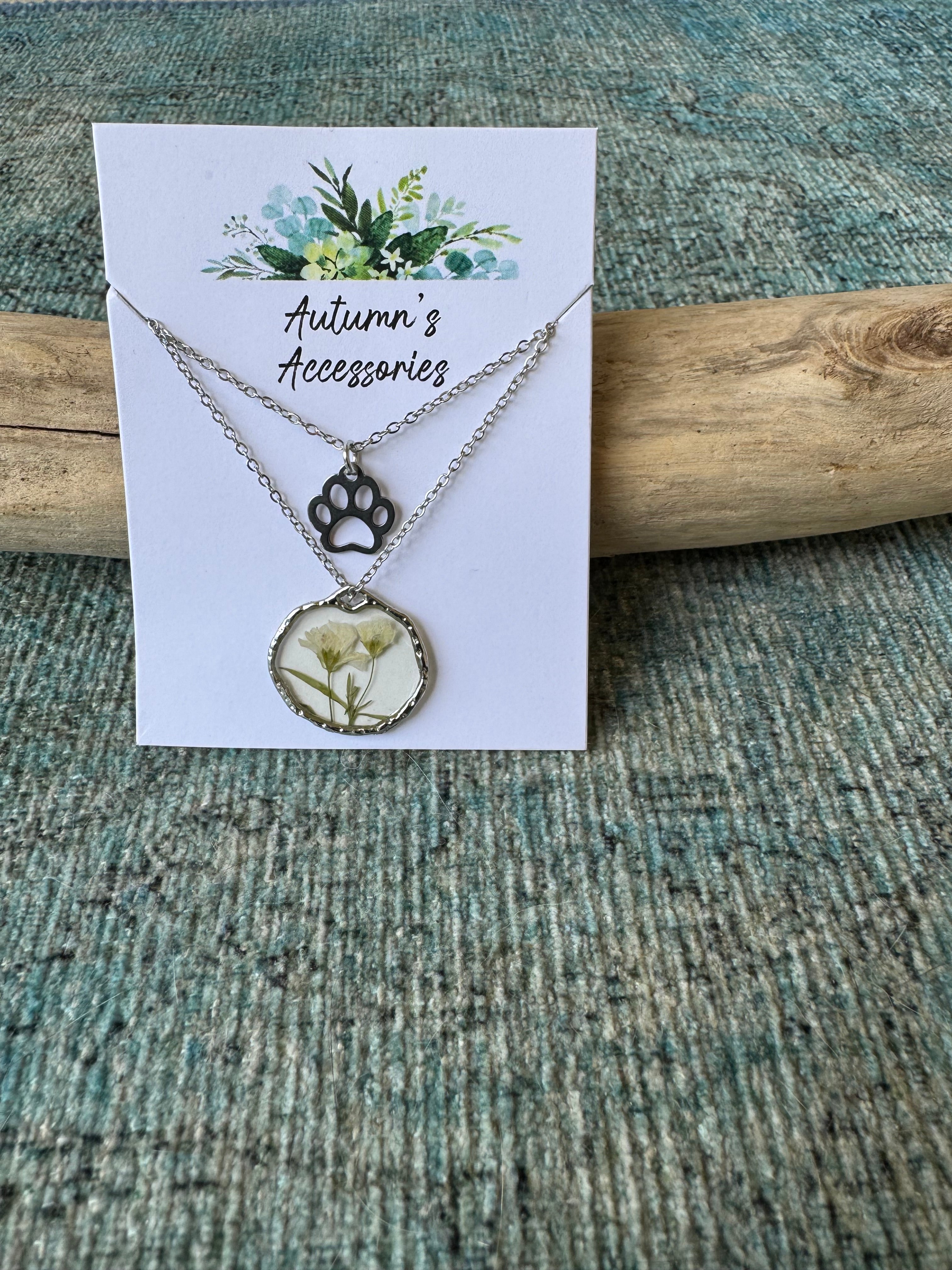 Silver Schnauzer Layering Necklace Set