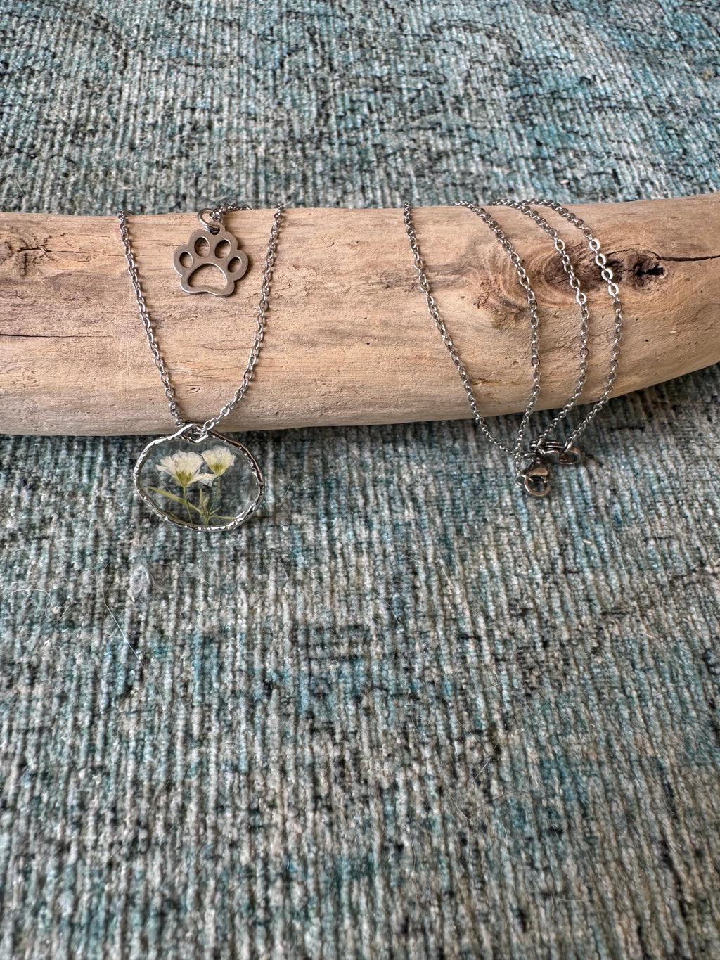 Silver Schnauzer Layering Necklace Set