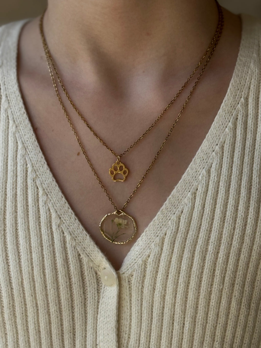 Goldendoodle Layering Gold Necklace Set