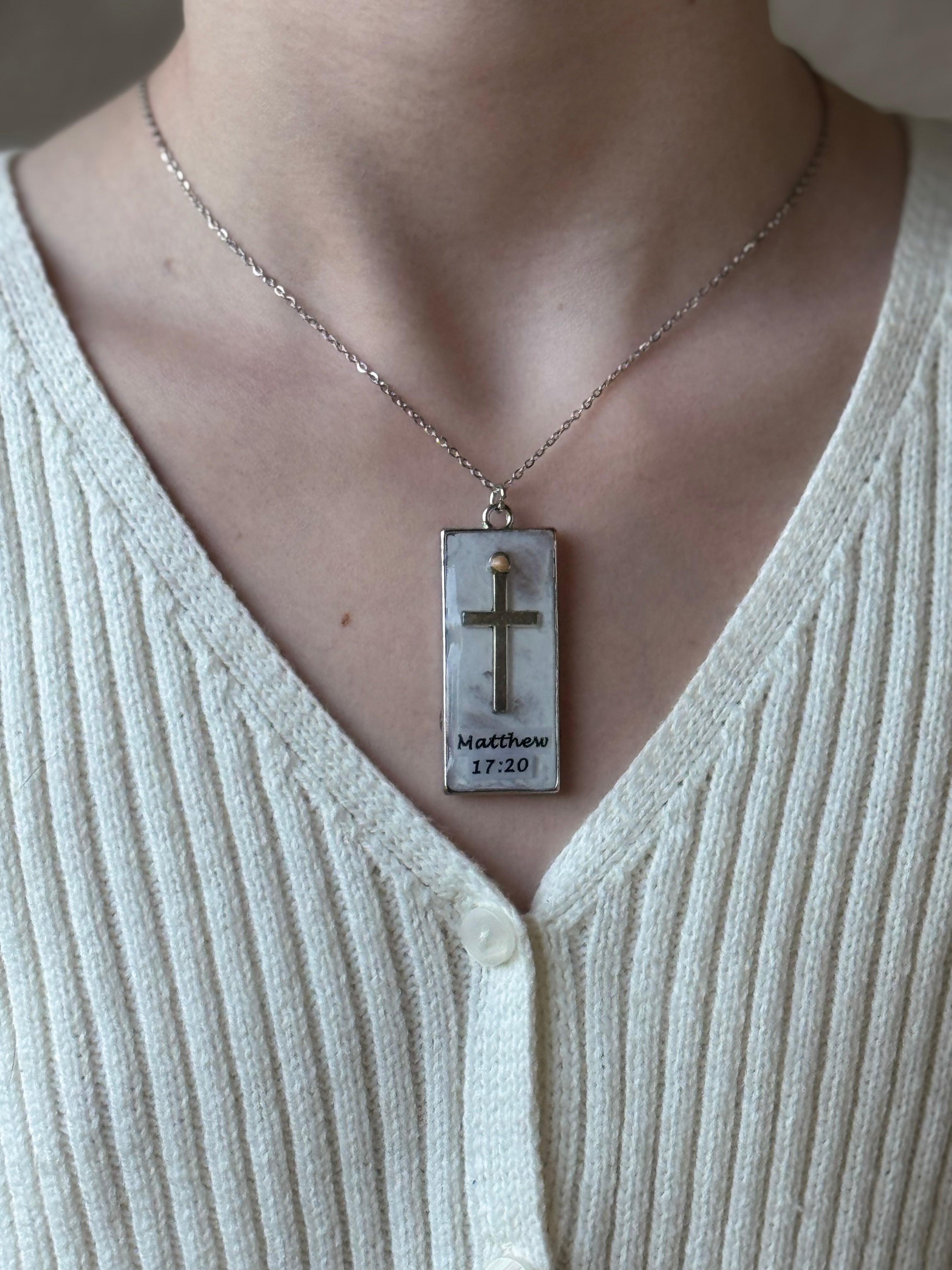 Cross of Hope Silver Necklace