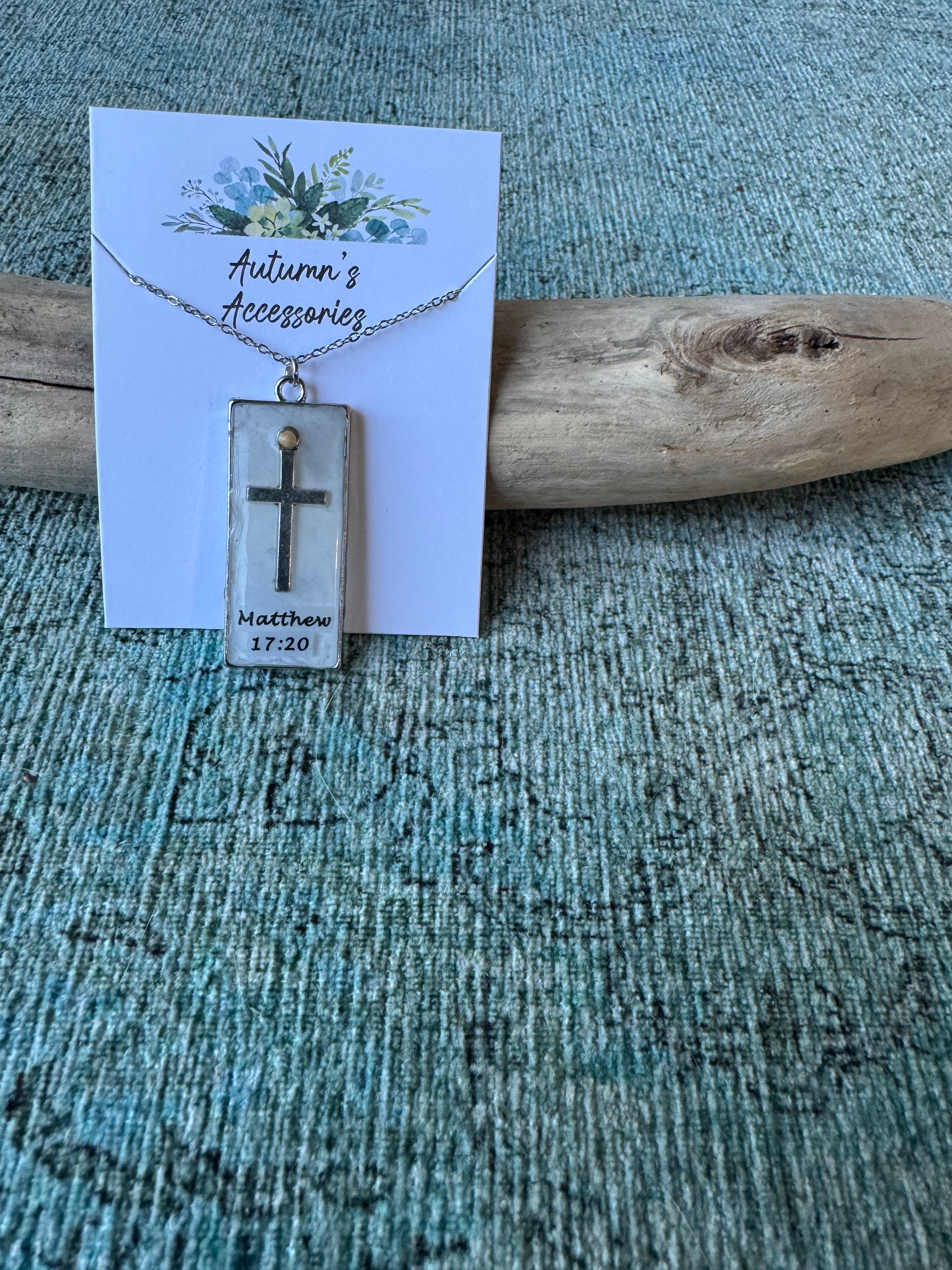 Cross of Hope Silver Necklace