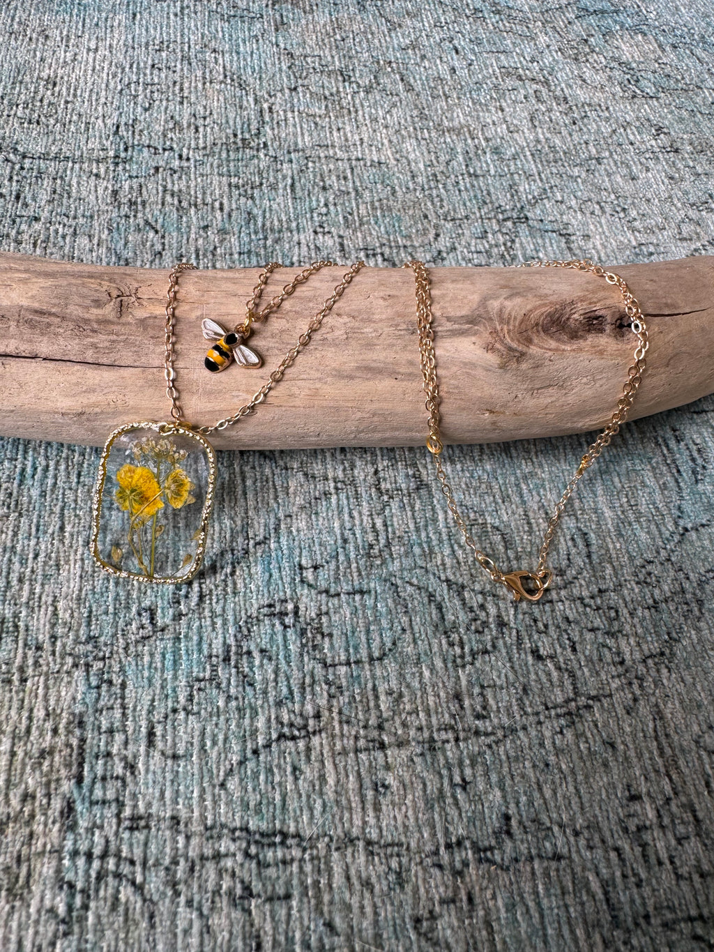 Honeybee Bliss One-Piece Layered Gold Necklace