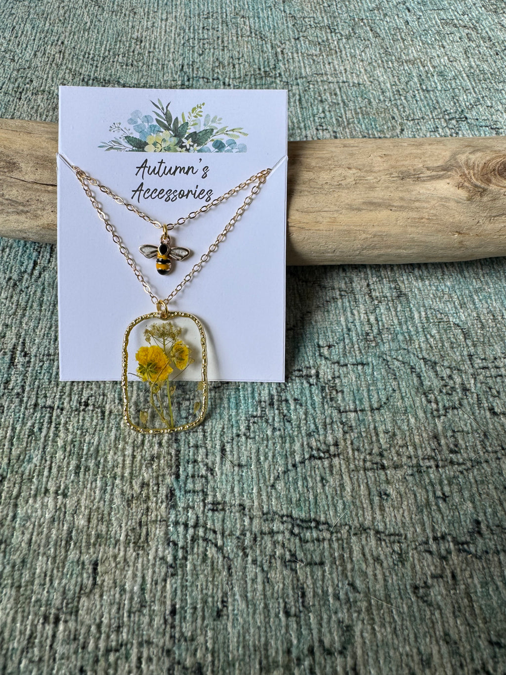 Honeybee Bliss One-Piece Layered Gold Necklace