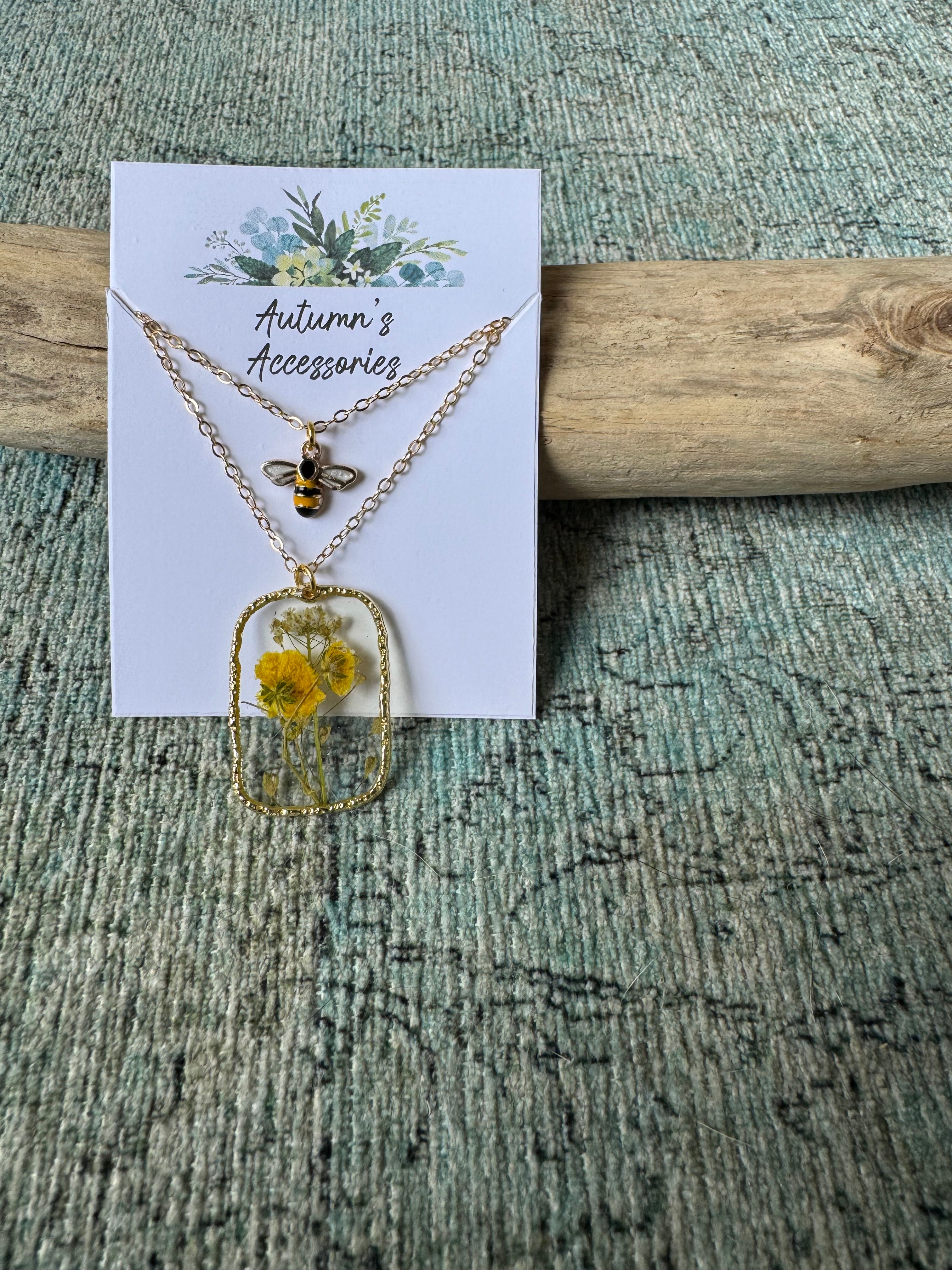 Honeybee Bliss One-Piece Layered Gold Necklace