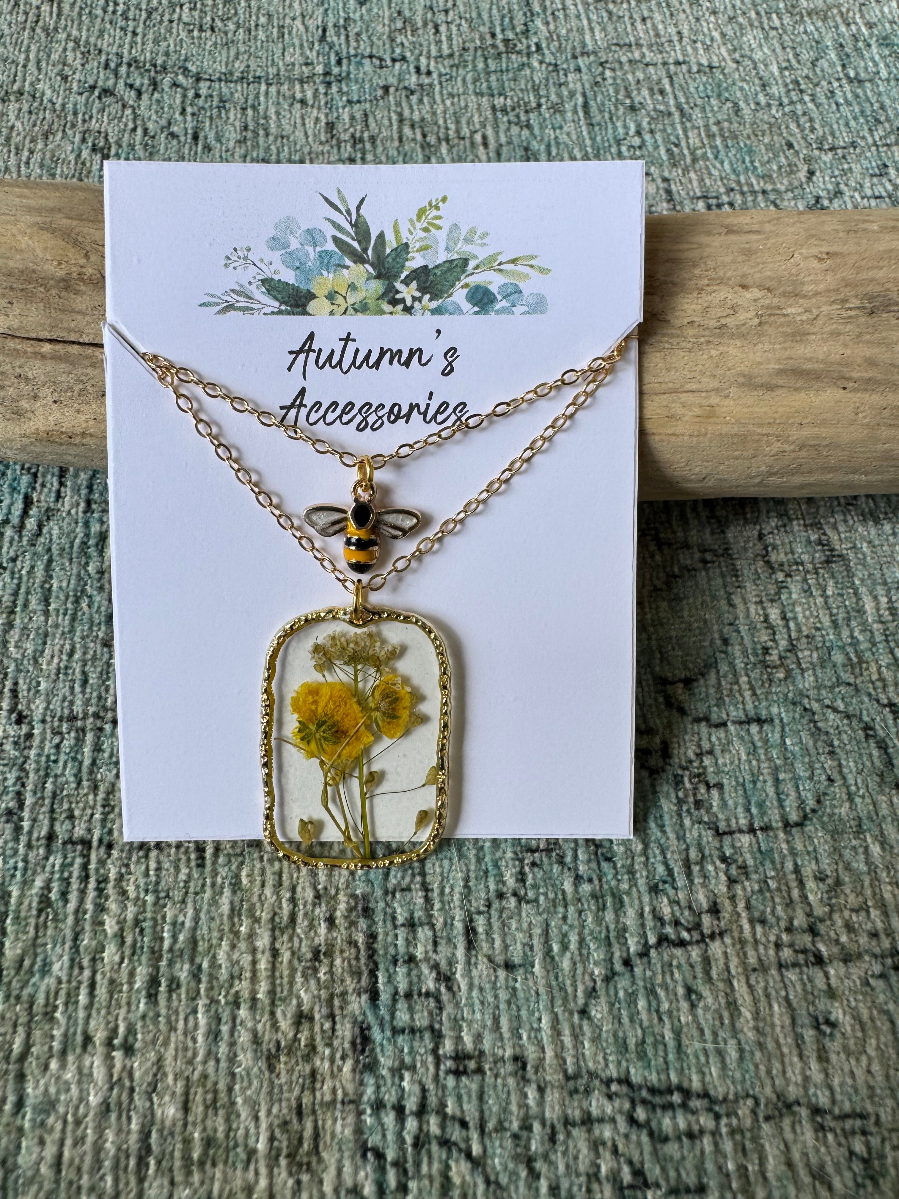 Honeybee Bliss One-Piece Layered Gold Necklace