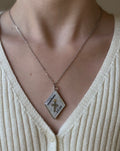 Moonlit Grace Silver Necklace
