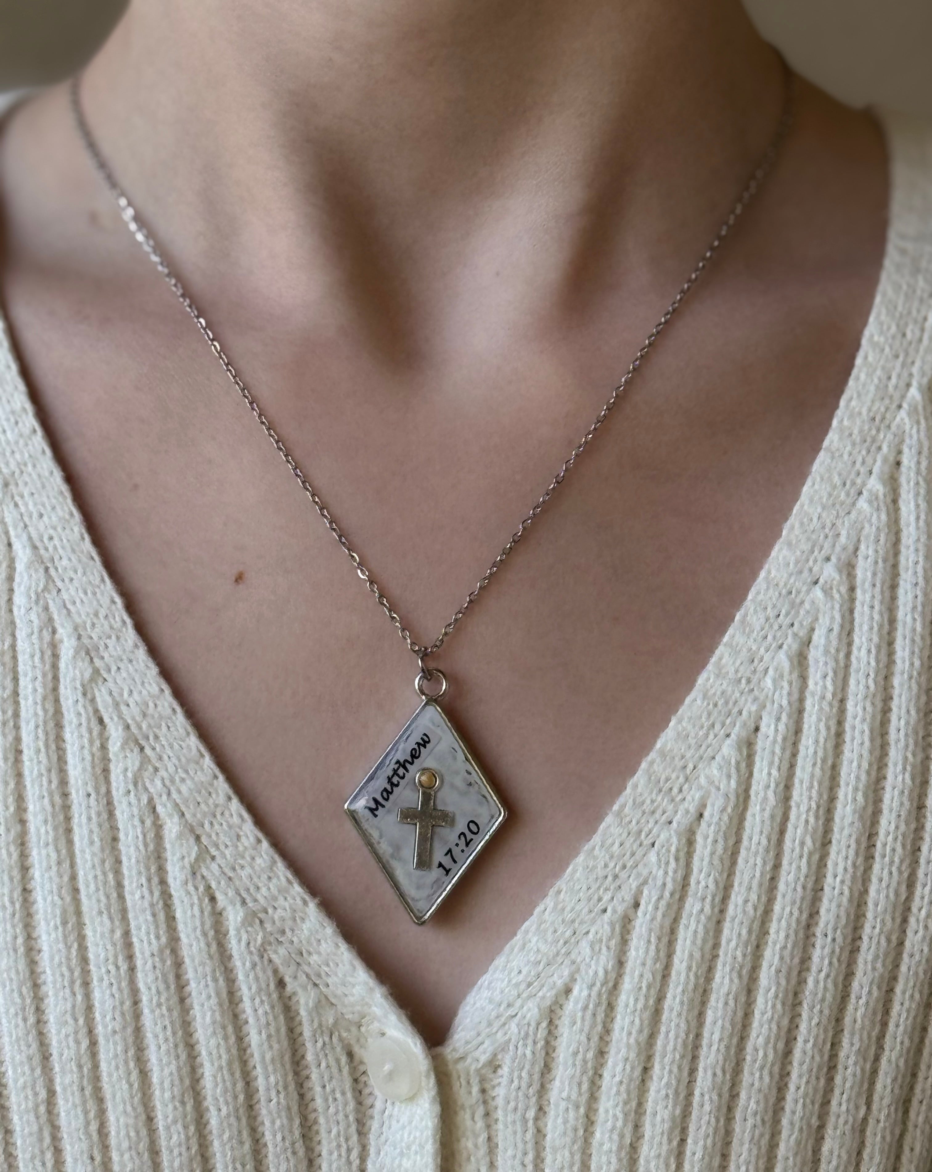 Moonlit Grace Silver Necklace