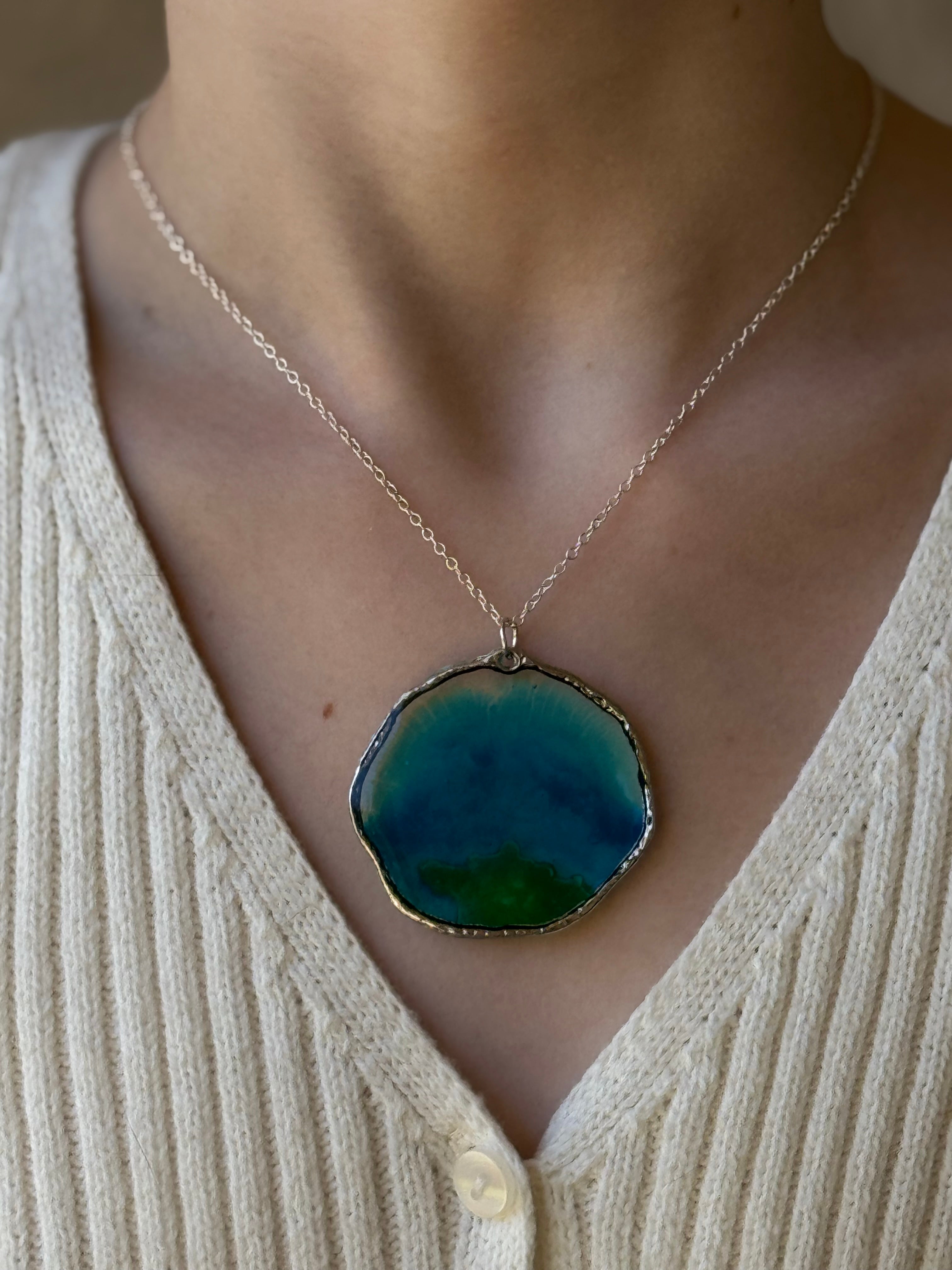 Our World Silver Necklace