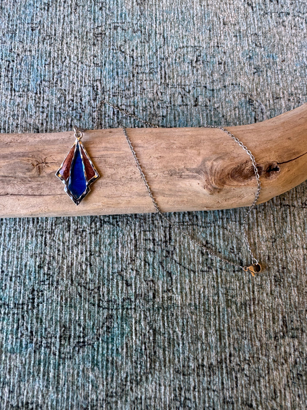 Sapphire Breakthrough Silver Necklace