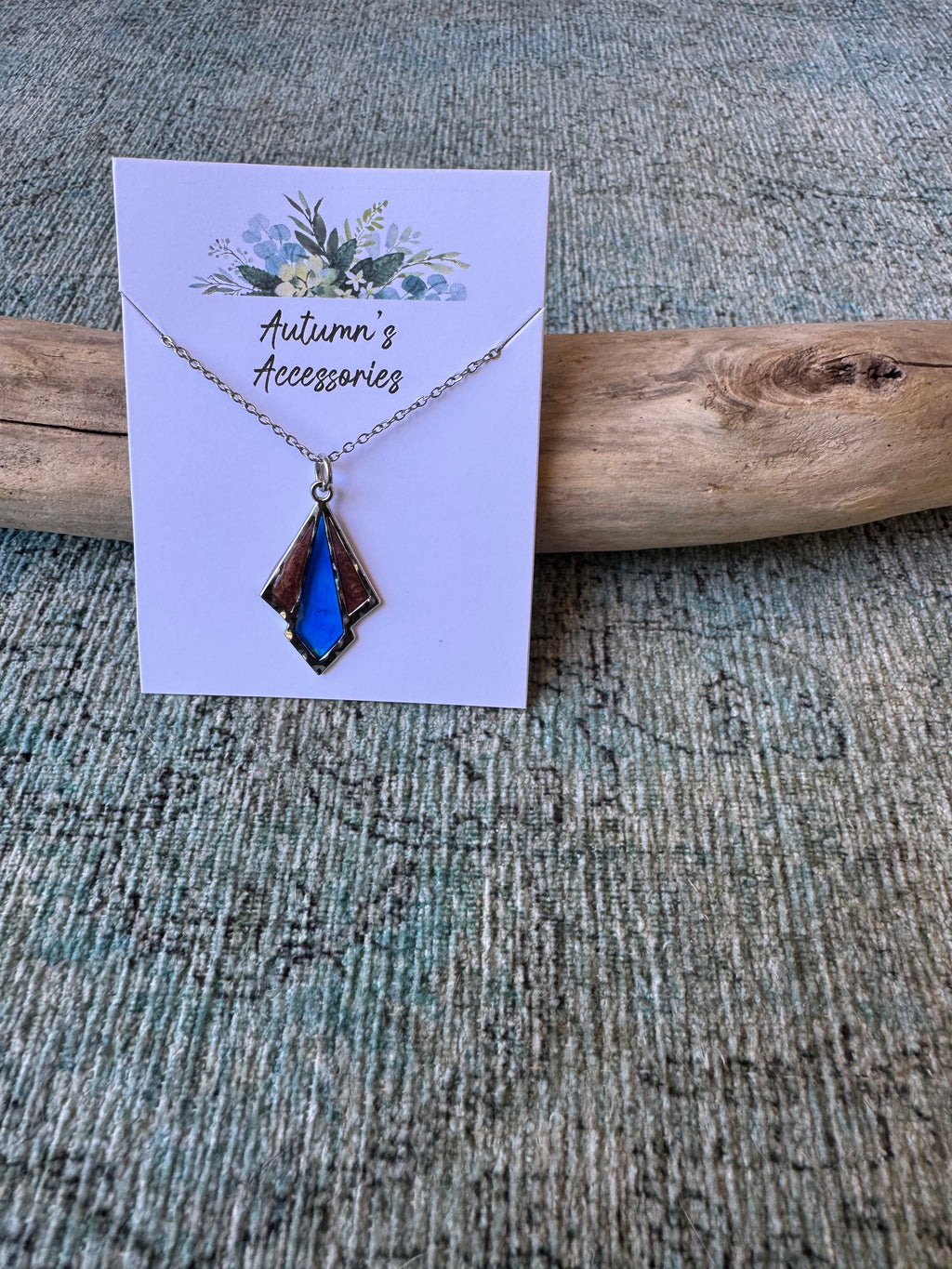 Sapphire Breakthrough Silver Necklace