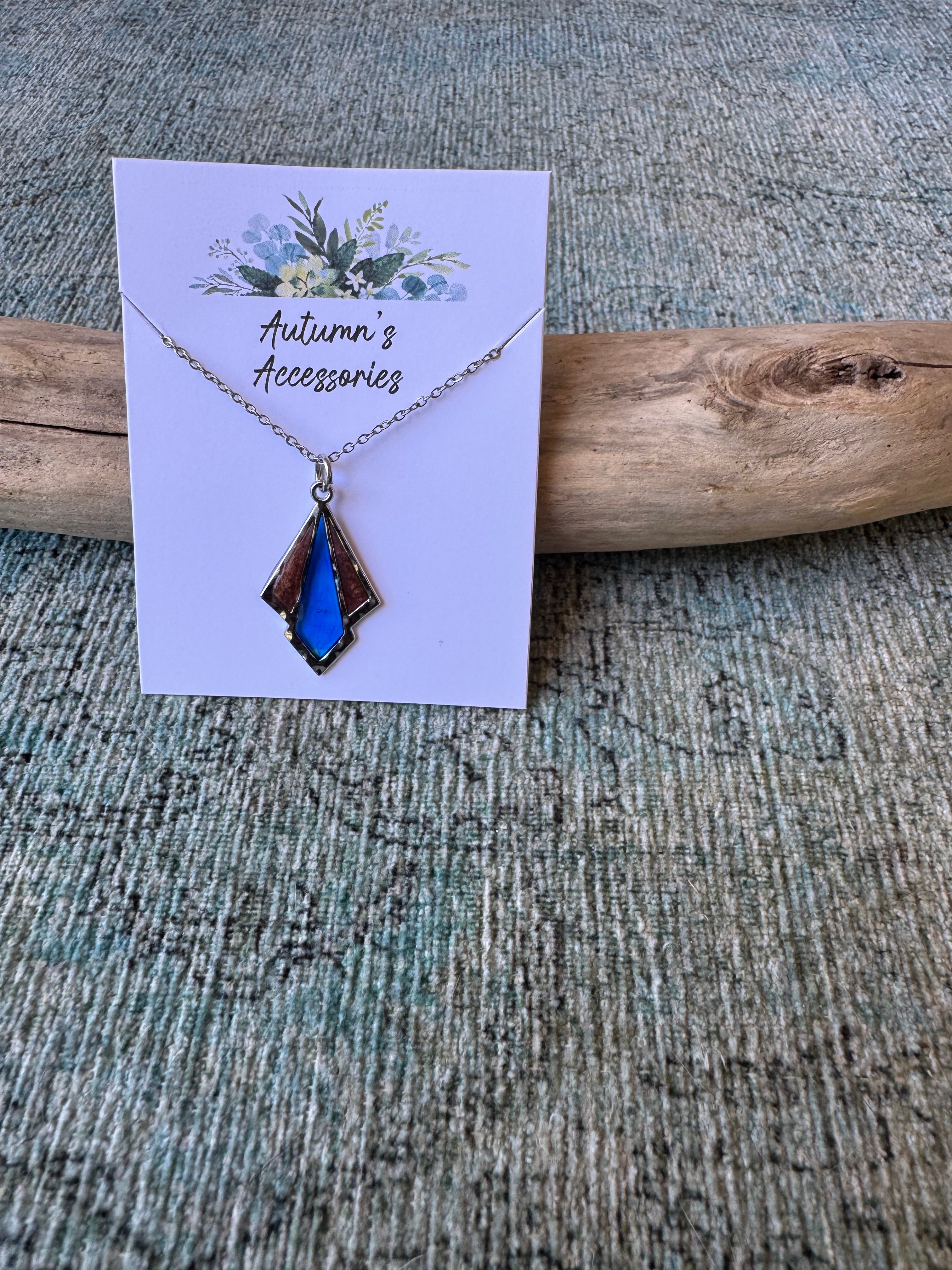 Sapphire Breakthrough Silver Necklace