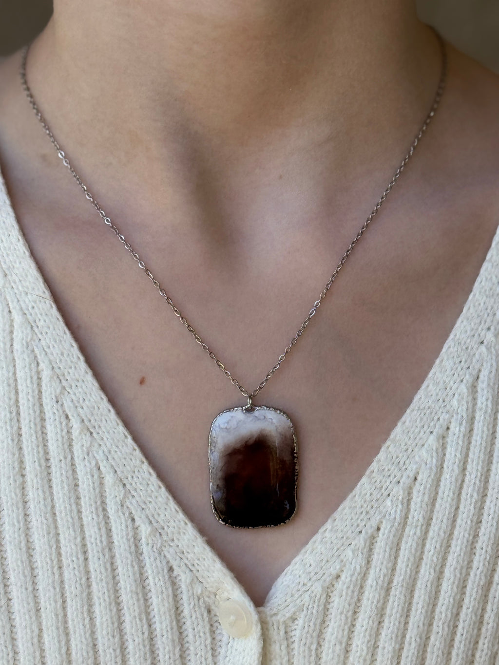 Macchiato Madness Silver Necklace