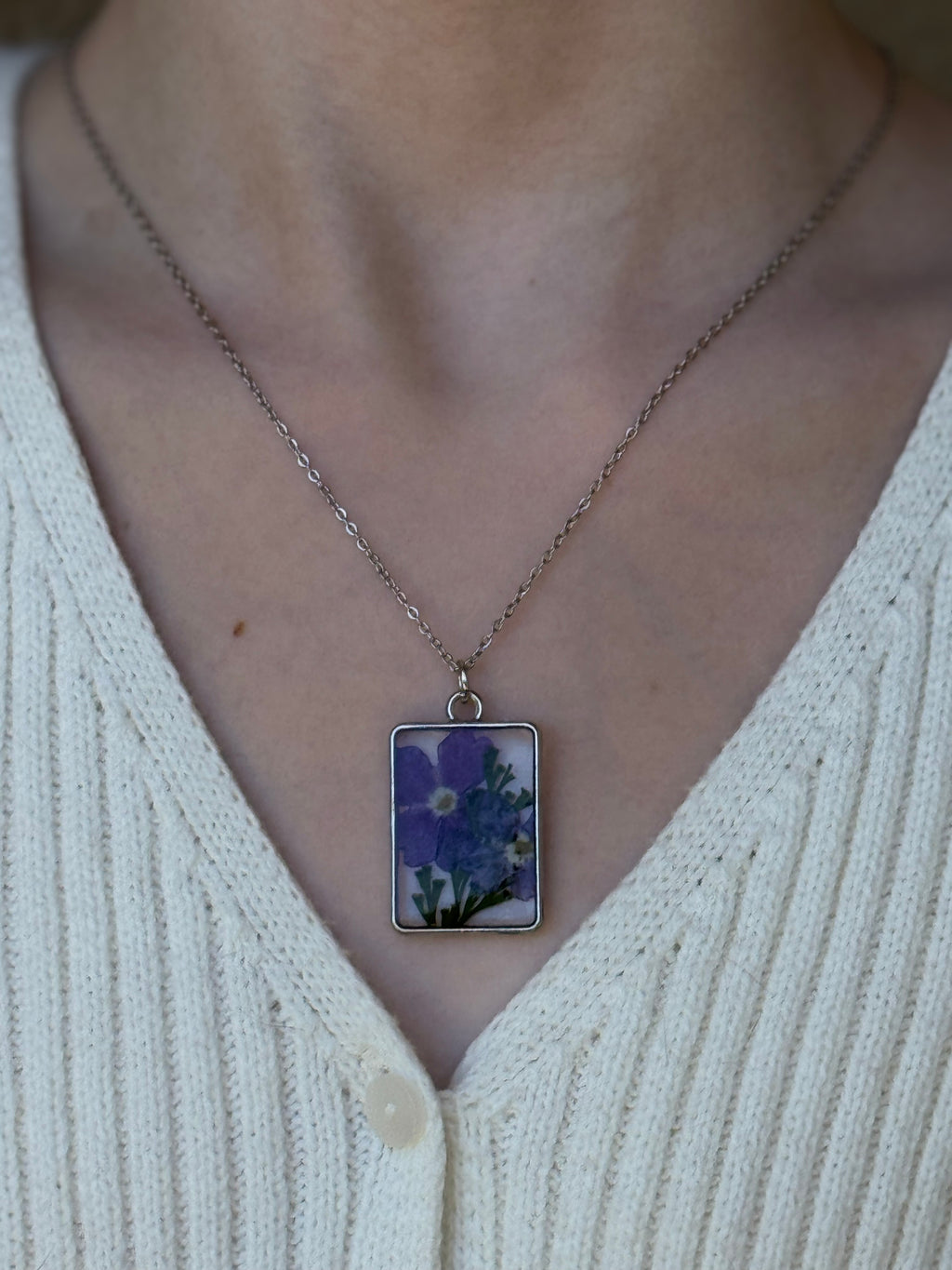 Timeless Flora Silver Necklace