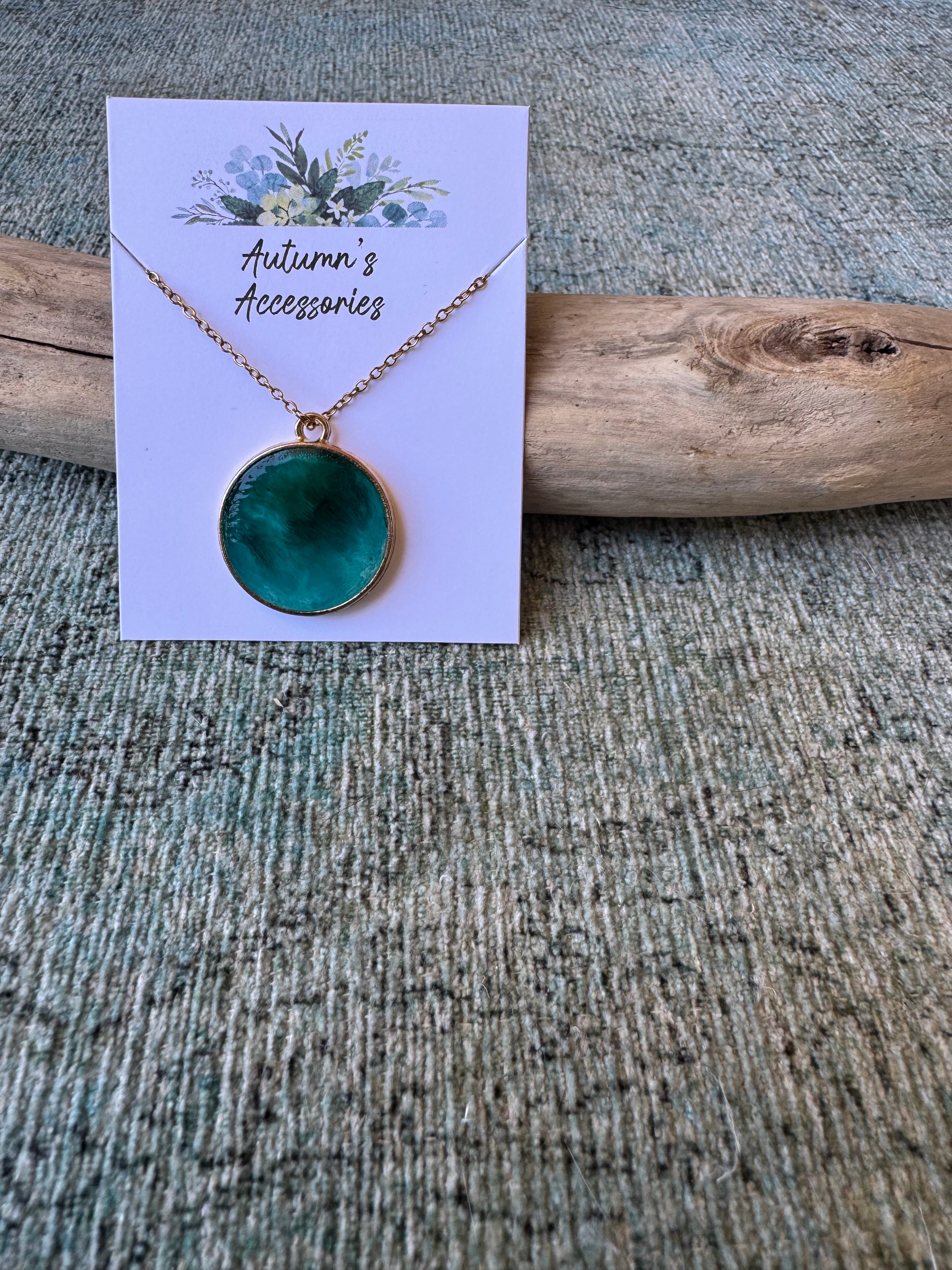 Turquoise Love Gold Necklace