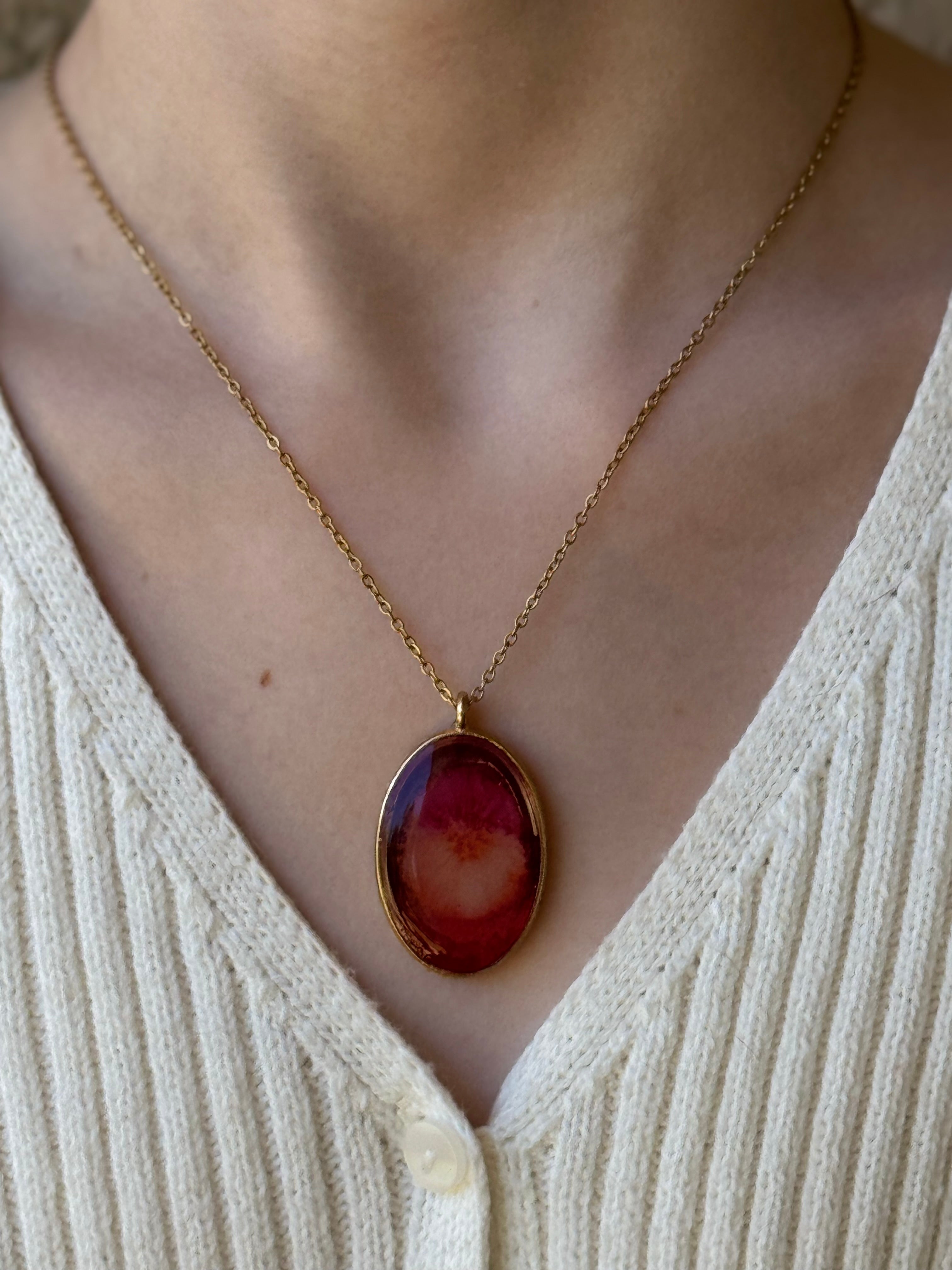 Water Blossom Gold Necklace