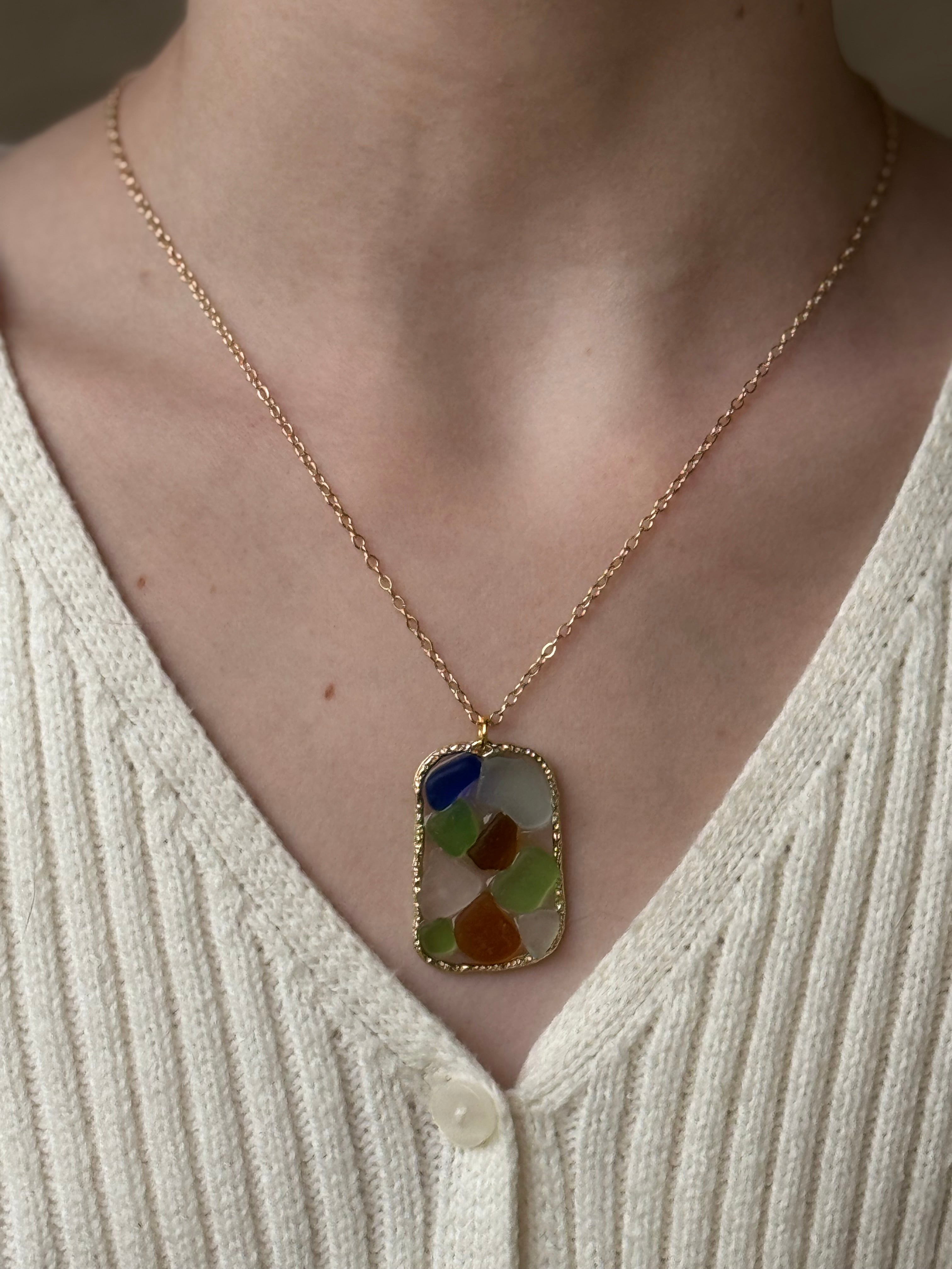 Shoreline Sea Glass Gold Set