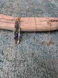 Blue Bonnet Gold Necklace