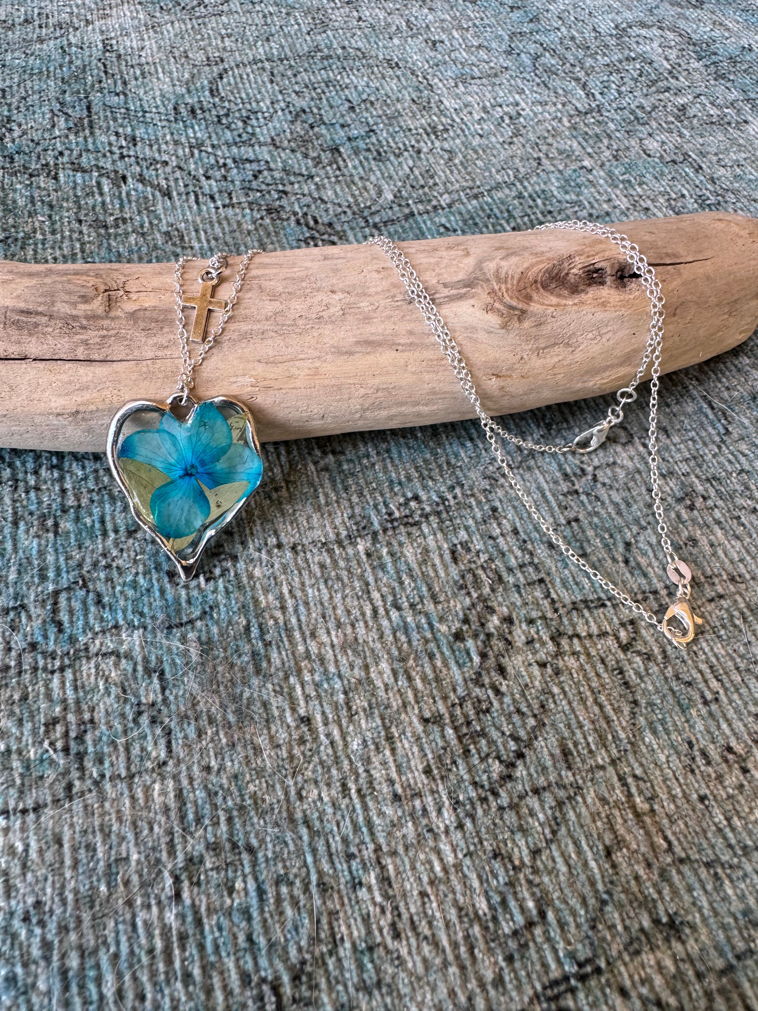 Azure Grace Silver Layering Necklace Set
