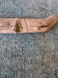 Evergreen Prism Gold Necklace