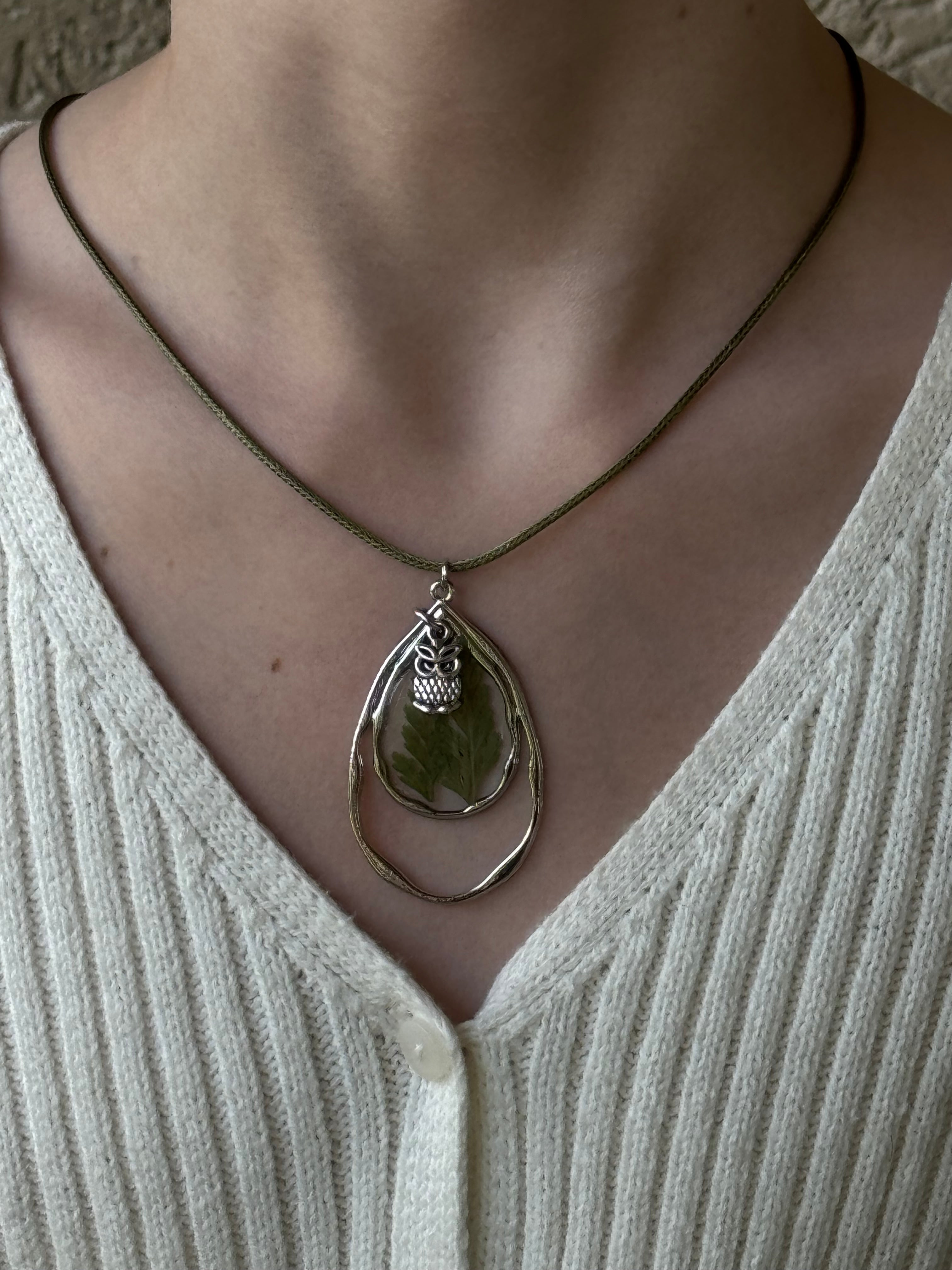 Wisdom Forest Silver Necklace