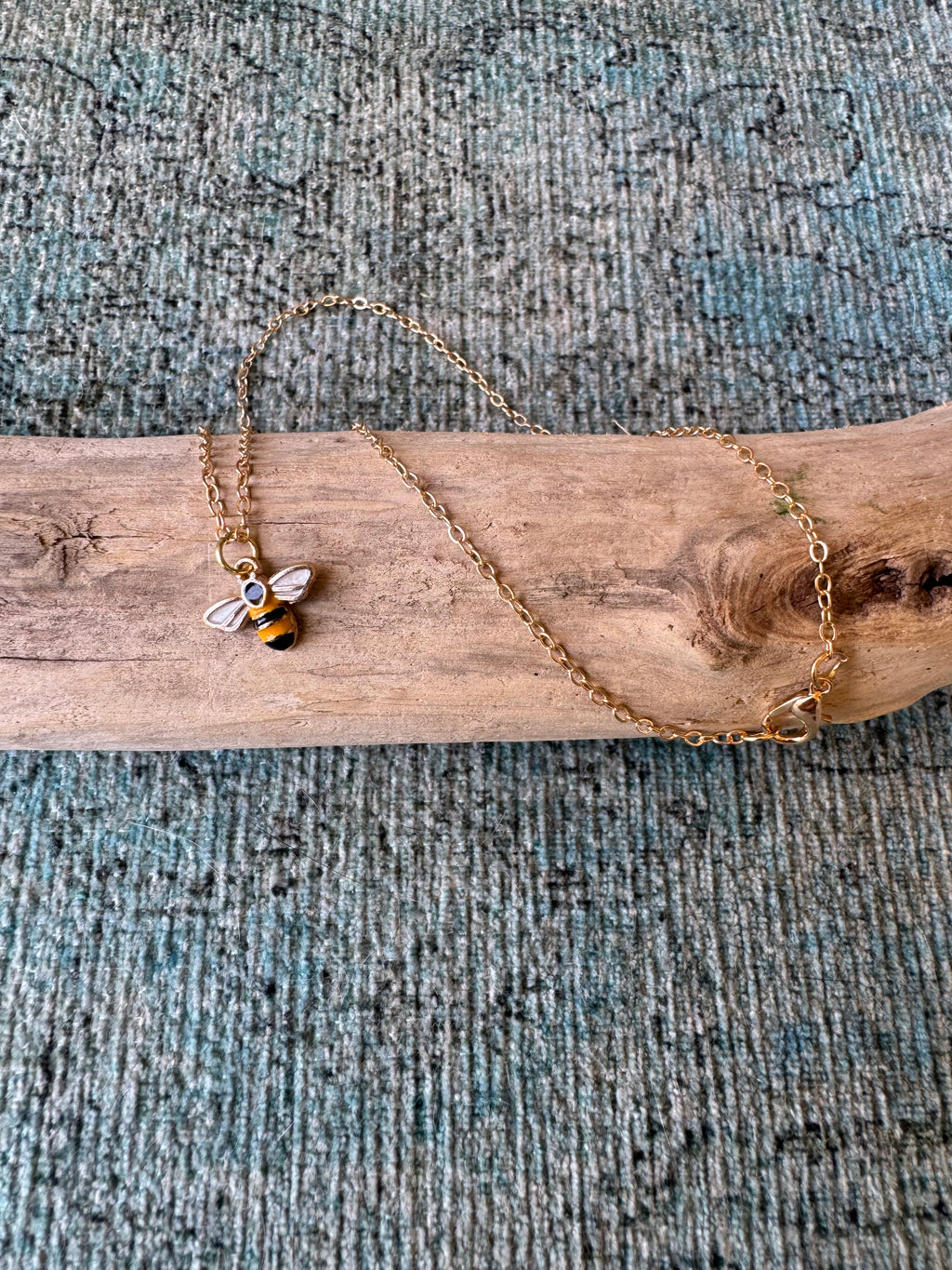 Honeybee Hope Gold Necklace