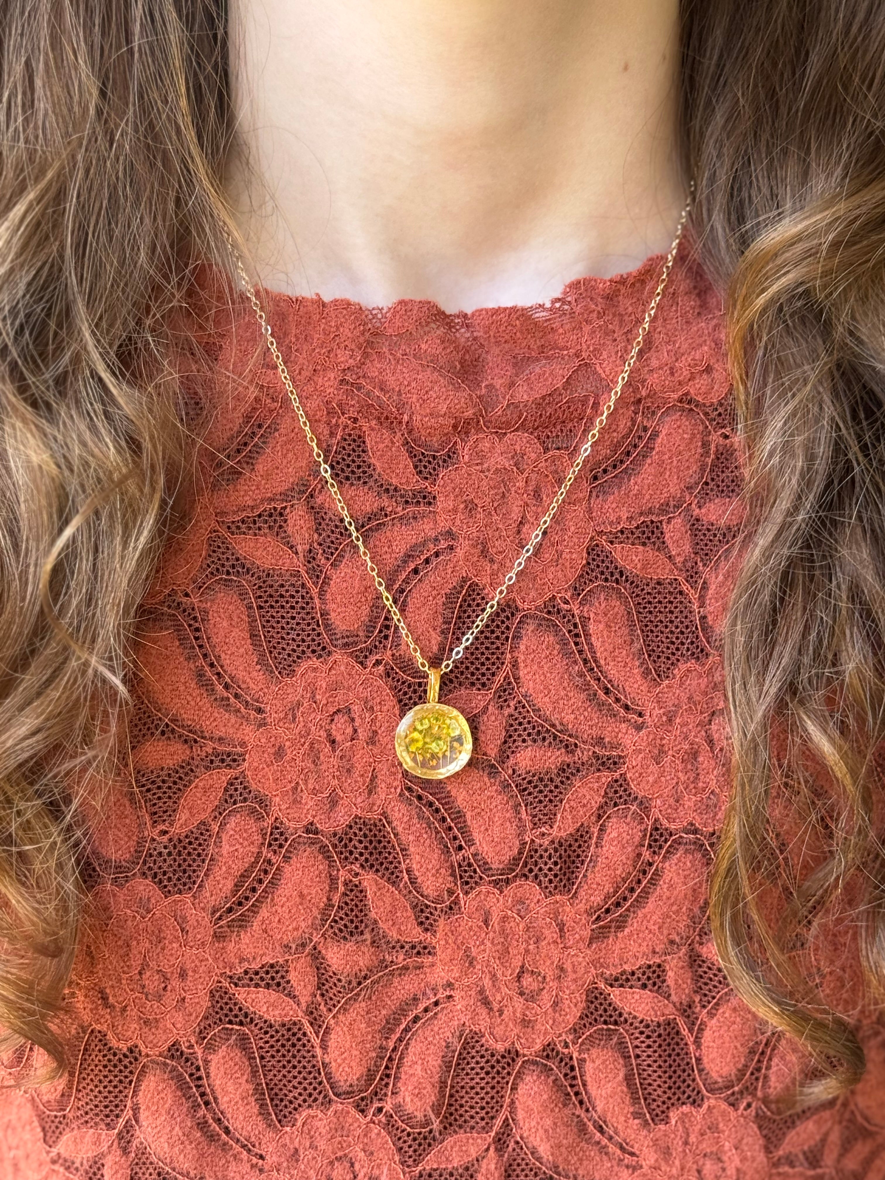 Graceful Garden Gold Necklace