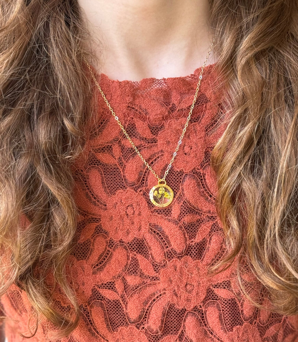 Botanical Bloom Gold Necklace