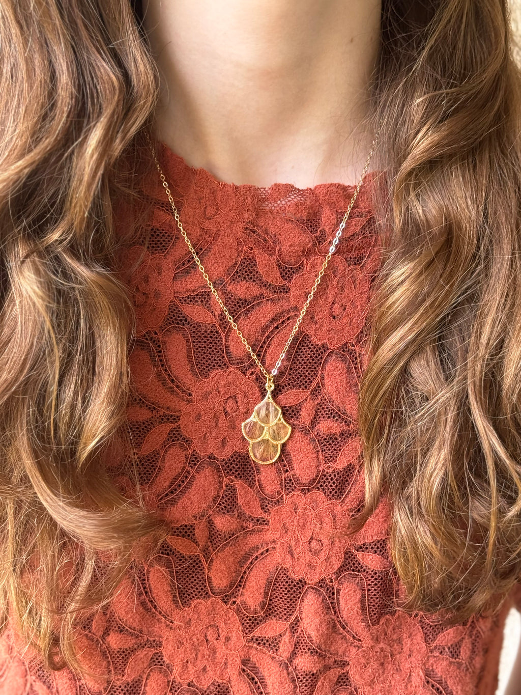 Autumn Glow Gold Necklace