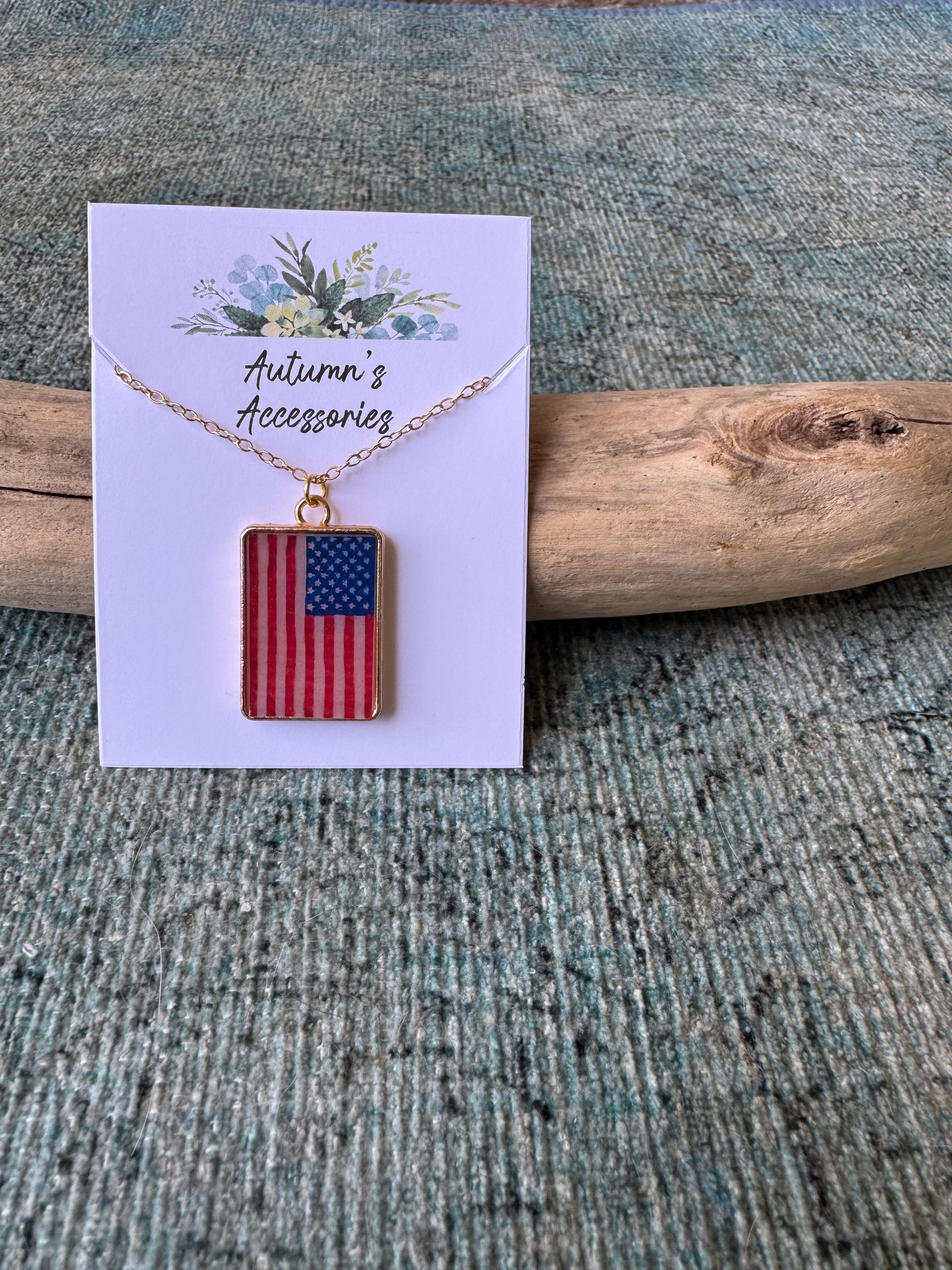 Star-Spangled Elegance Gold Necklace