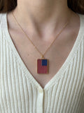 Star-Spangled Elegance Gold Necklace