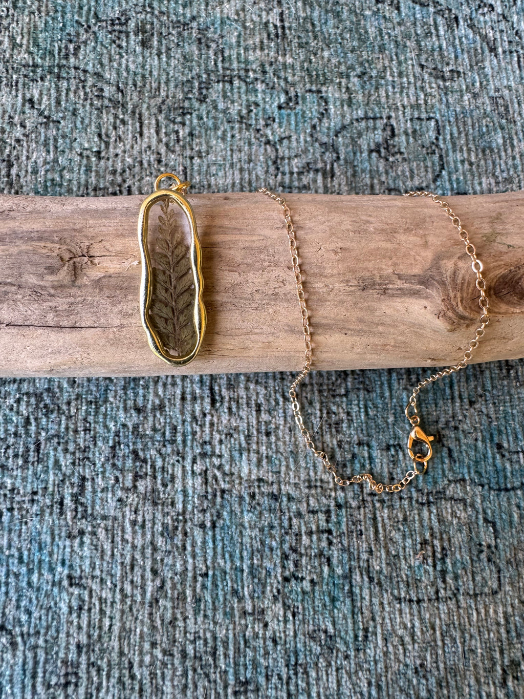 Verdant Glow Gold Necklace