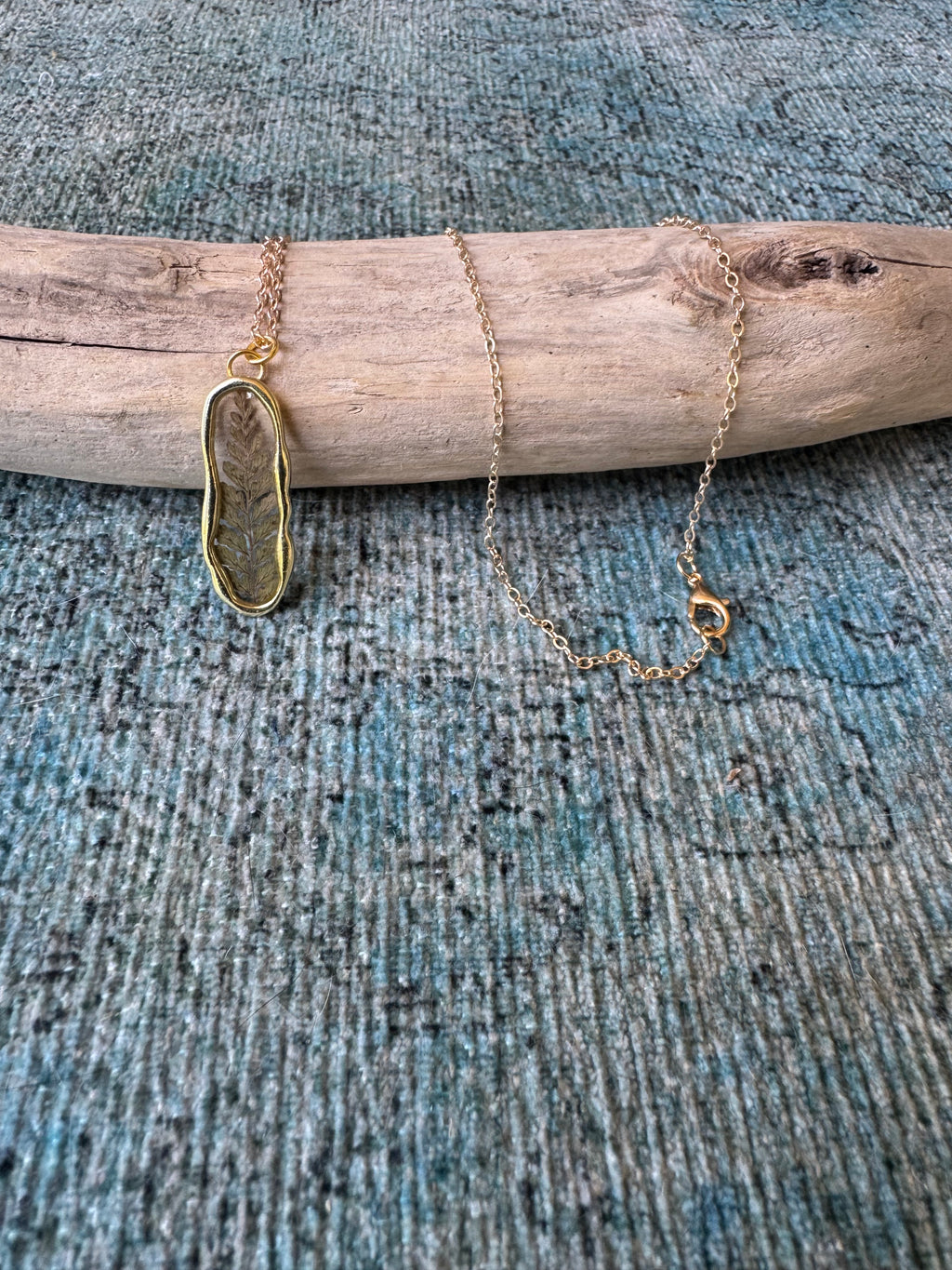 Verdant Glow Gold Necklace
