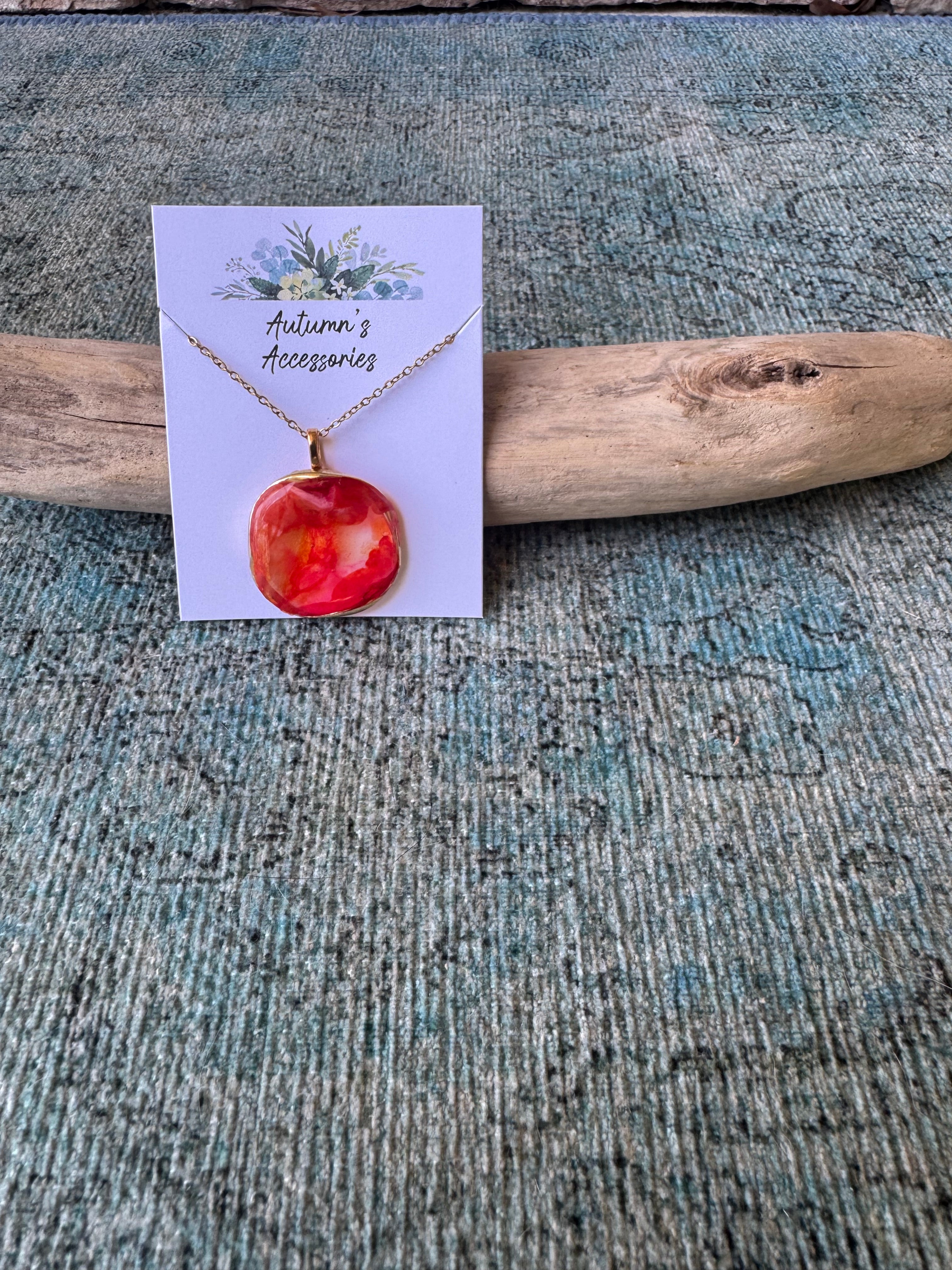 Mango Sunrise Gold Necklace