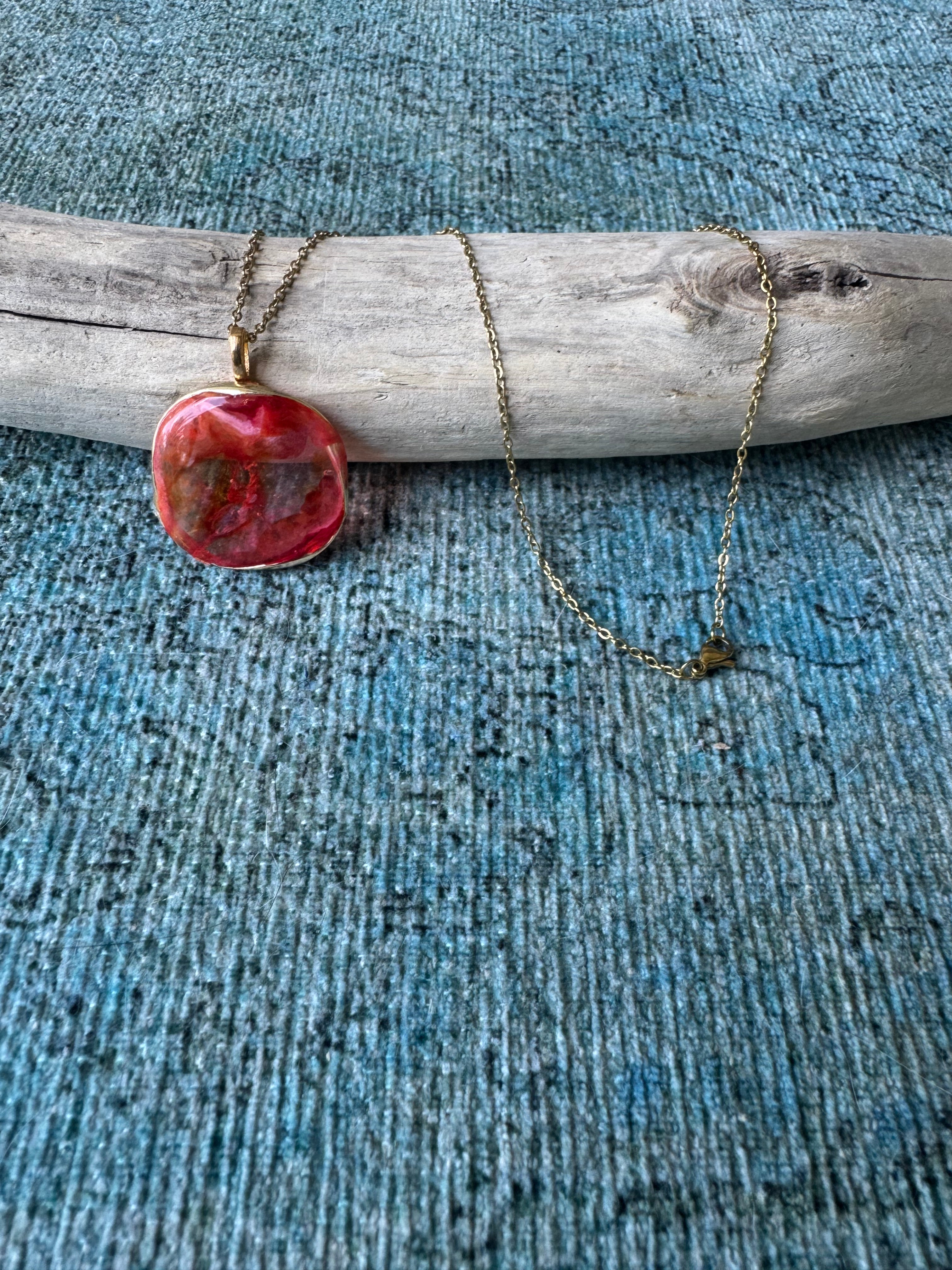 Mango Sunrise Gold Necklace