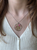 Blossom Halo Silver Necklace