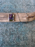 Plum Velvet Silver Necklace