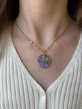 Evening Violet Gold Necklace